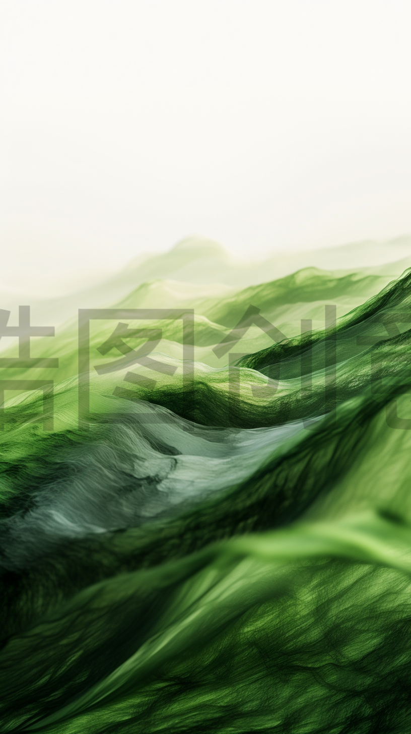 绿色抽象曲线纹理背景