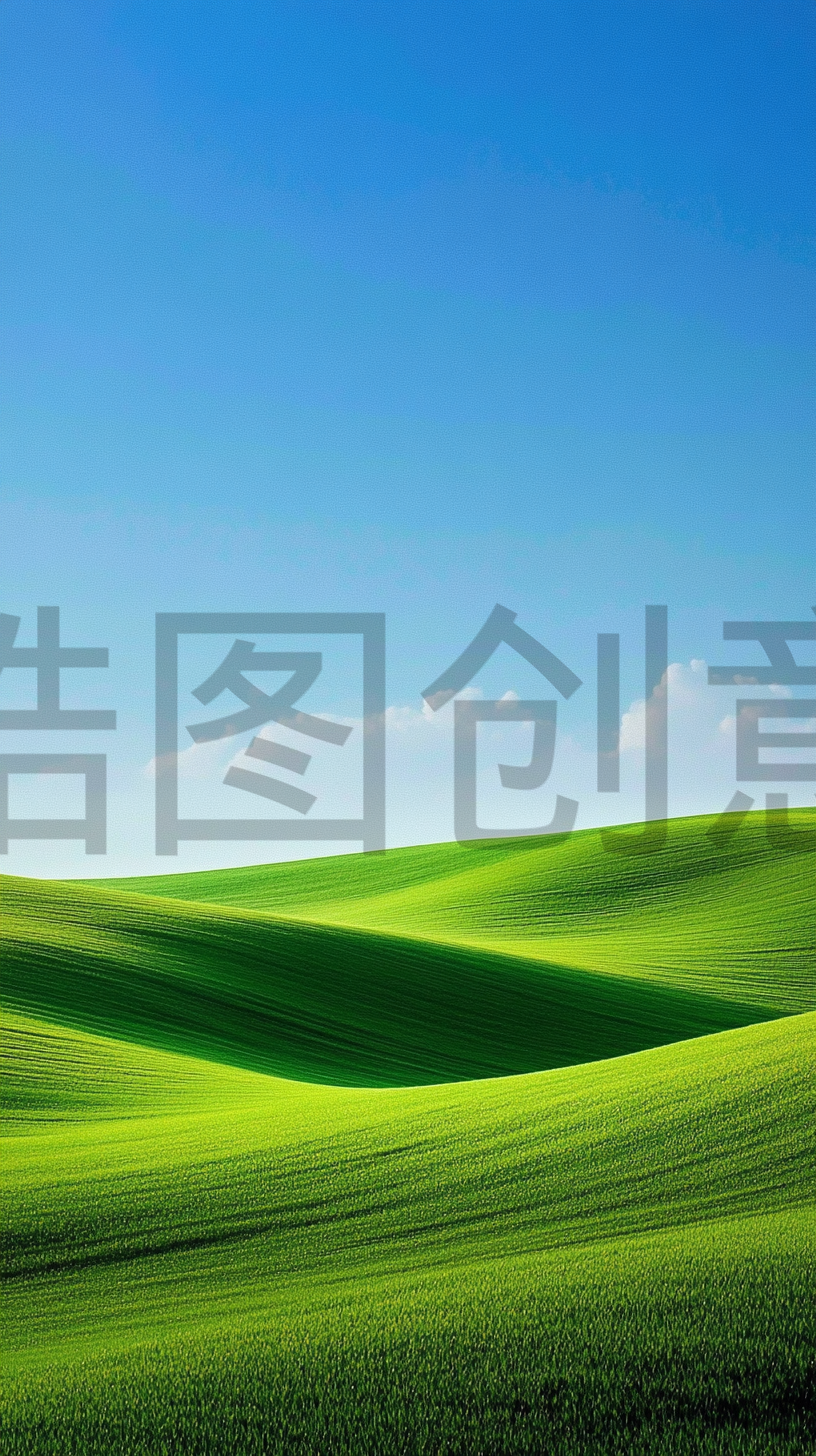 绿色起伏的绿草绿地草坪风景素材
