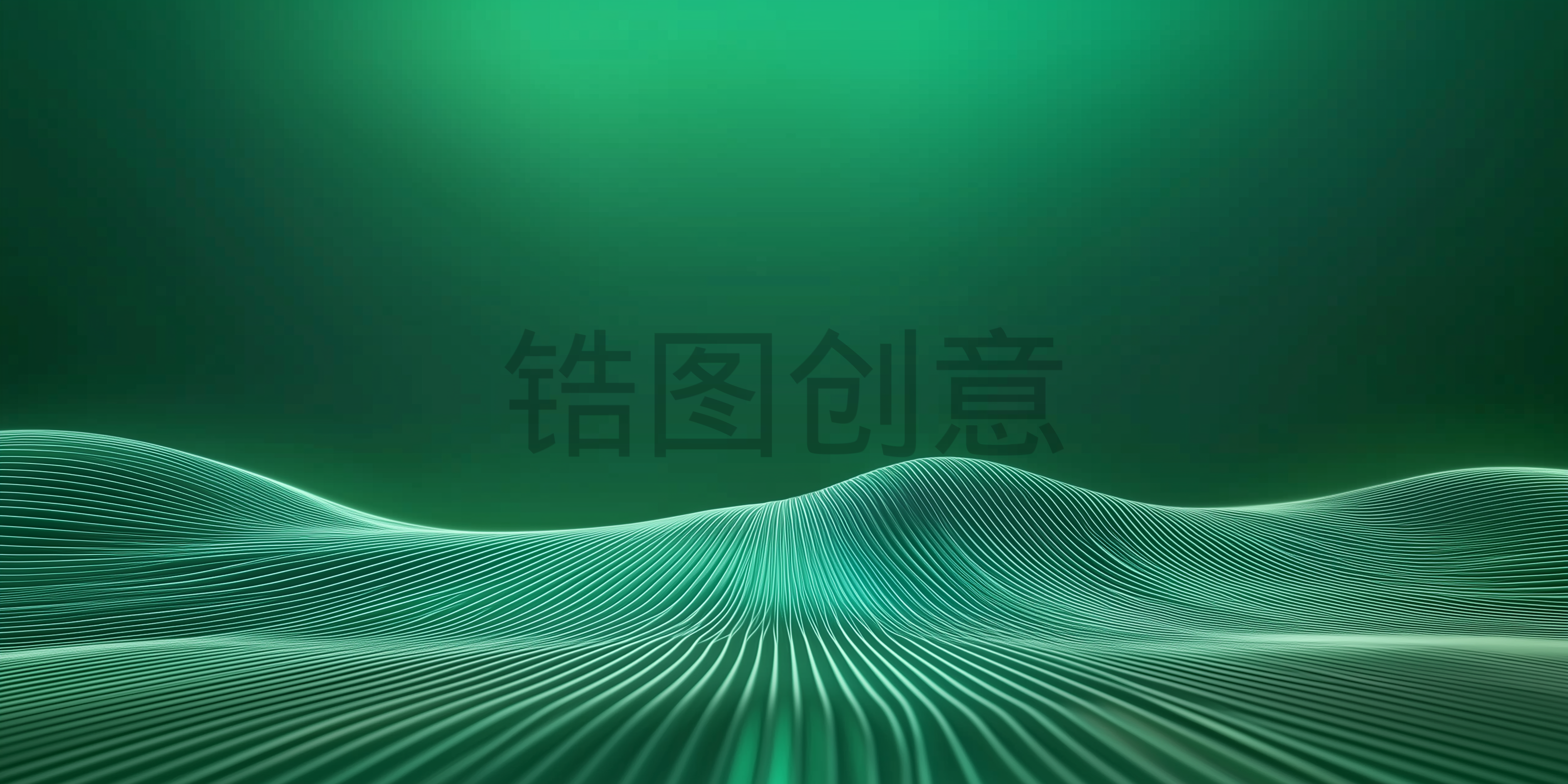 绿色曲线纹质感背景