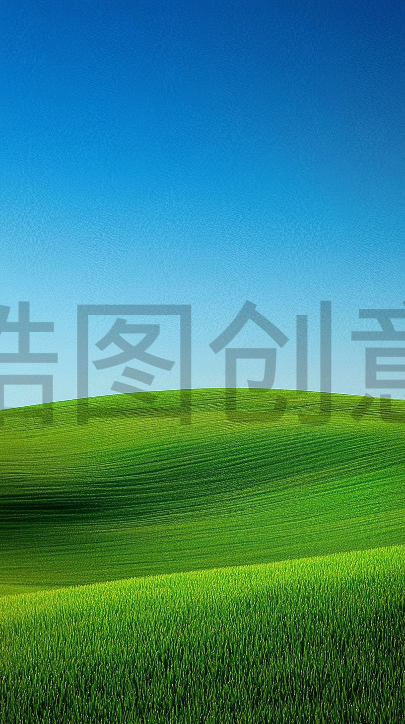 绿色起伏的绿草绿地风景素材