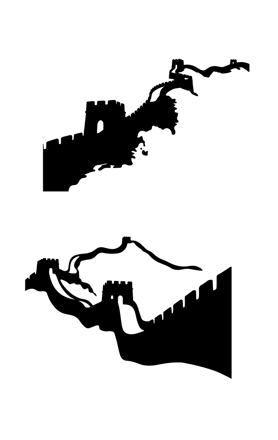 长城剪影元素
