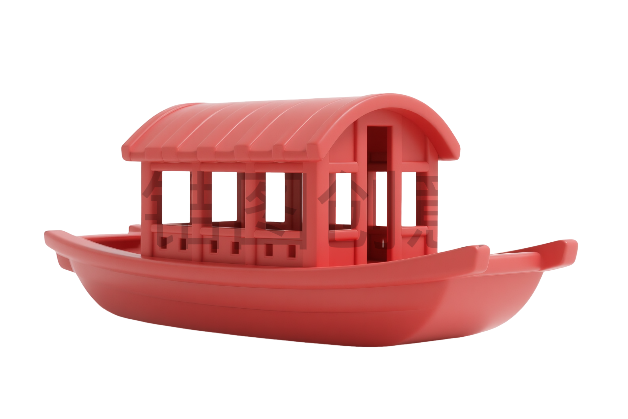 3d南湖红船建党节元素
