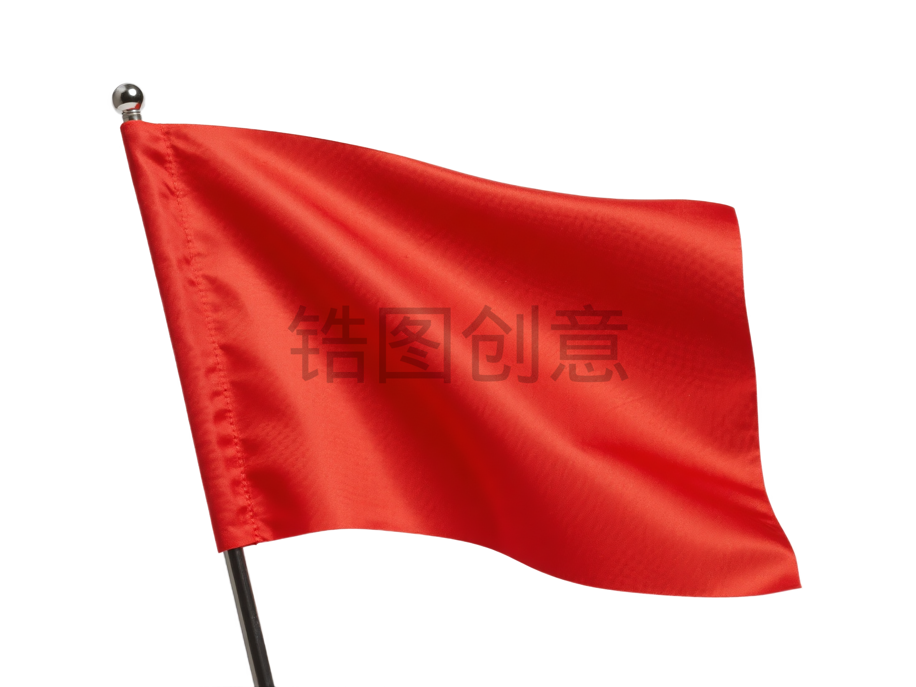 装饰通用3D红色旗帜元素素材