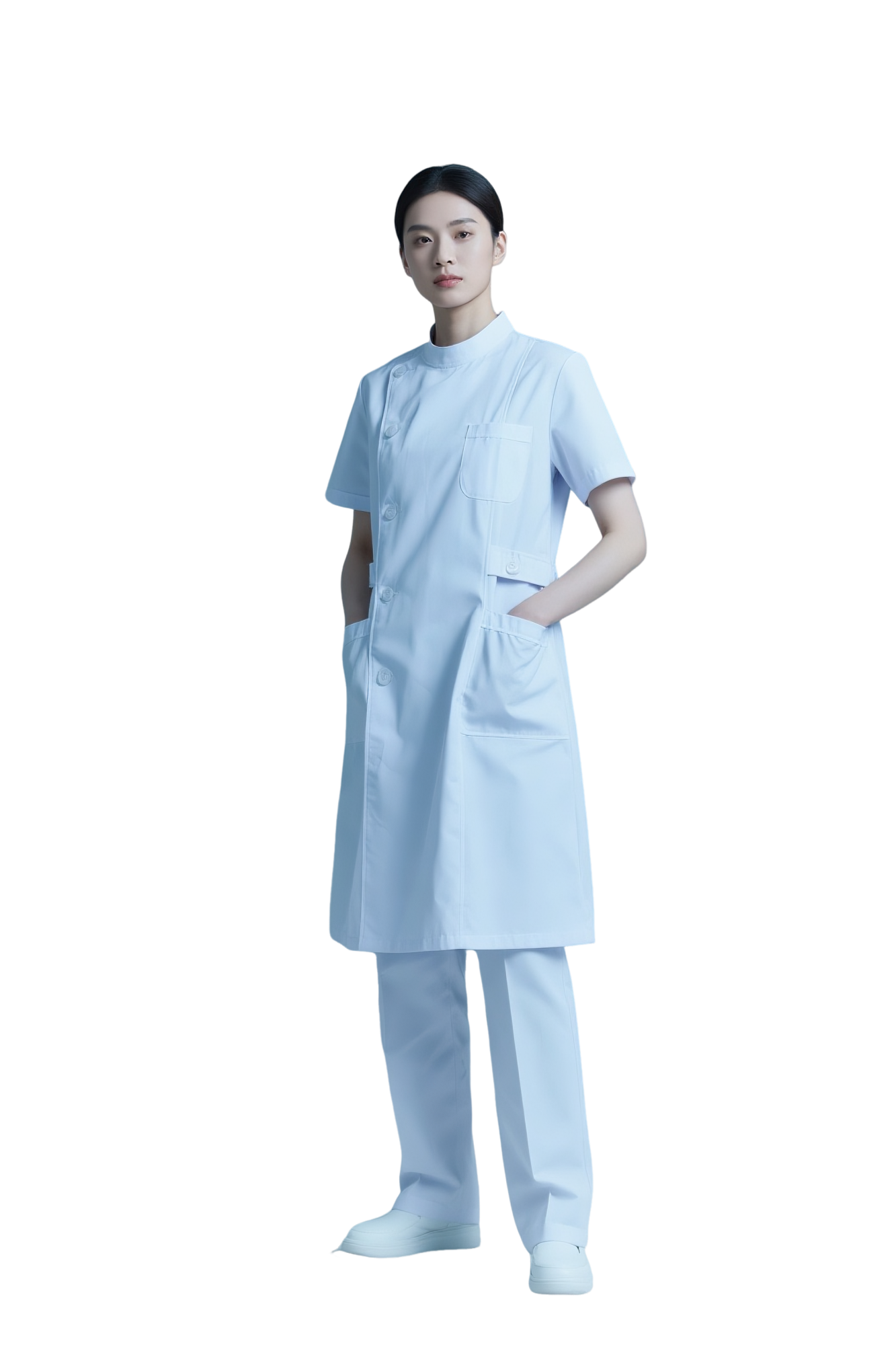 医生护士护理形象女性模特元素