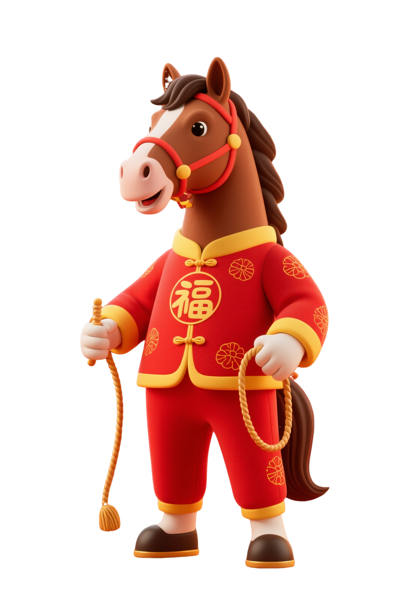 卡通马年新年IP形象PNG素材
