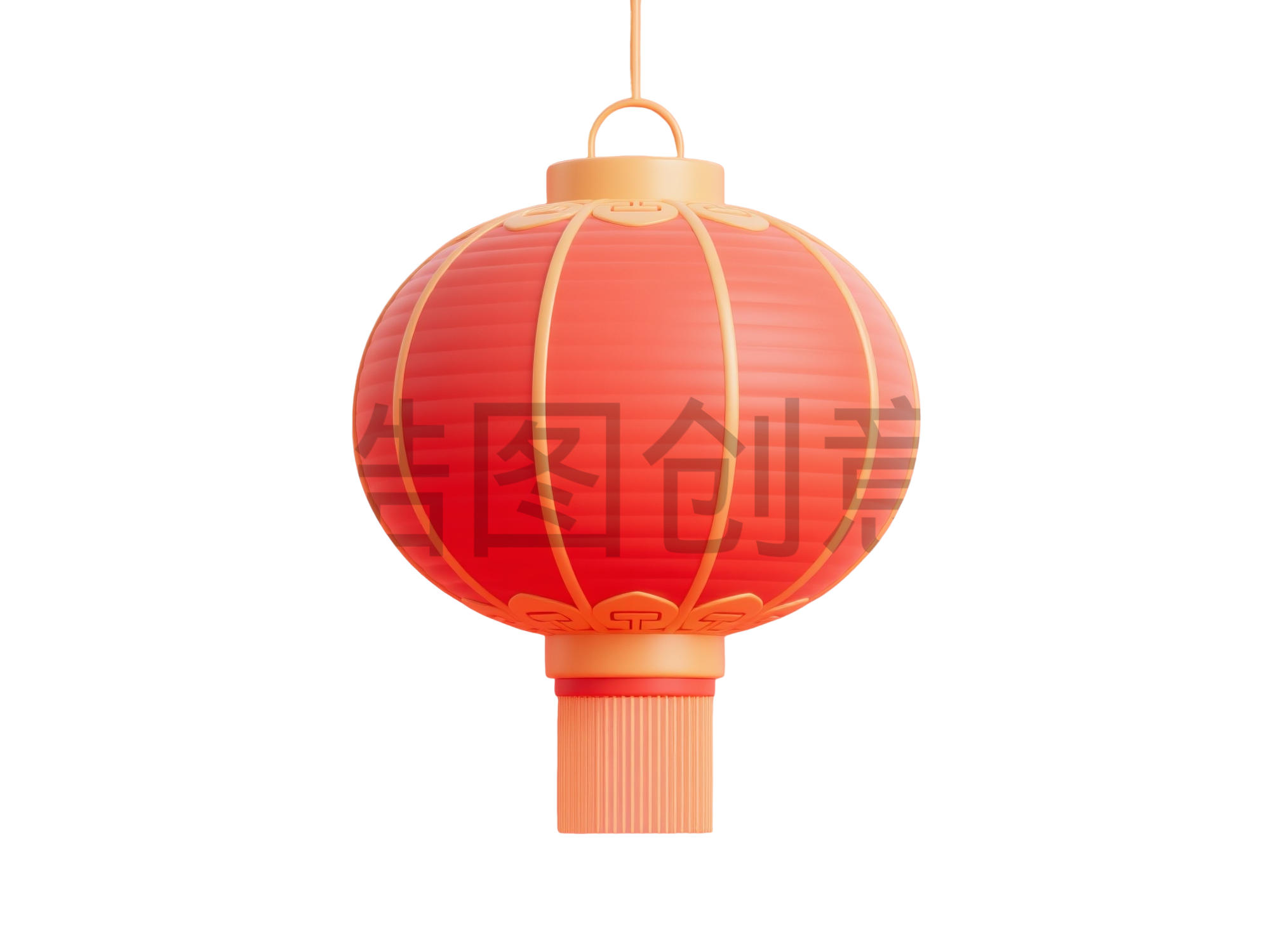 3d新年新春灯笼元素
