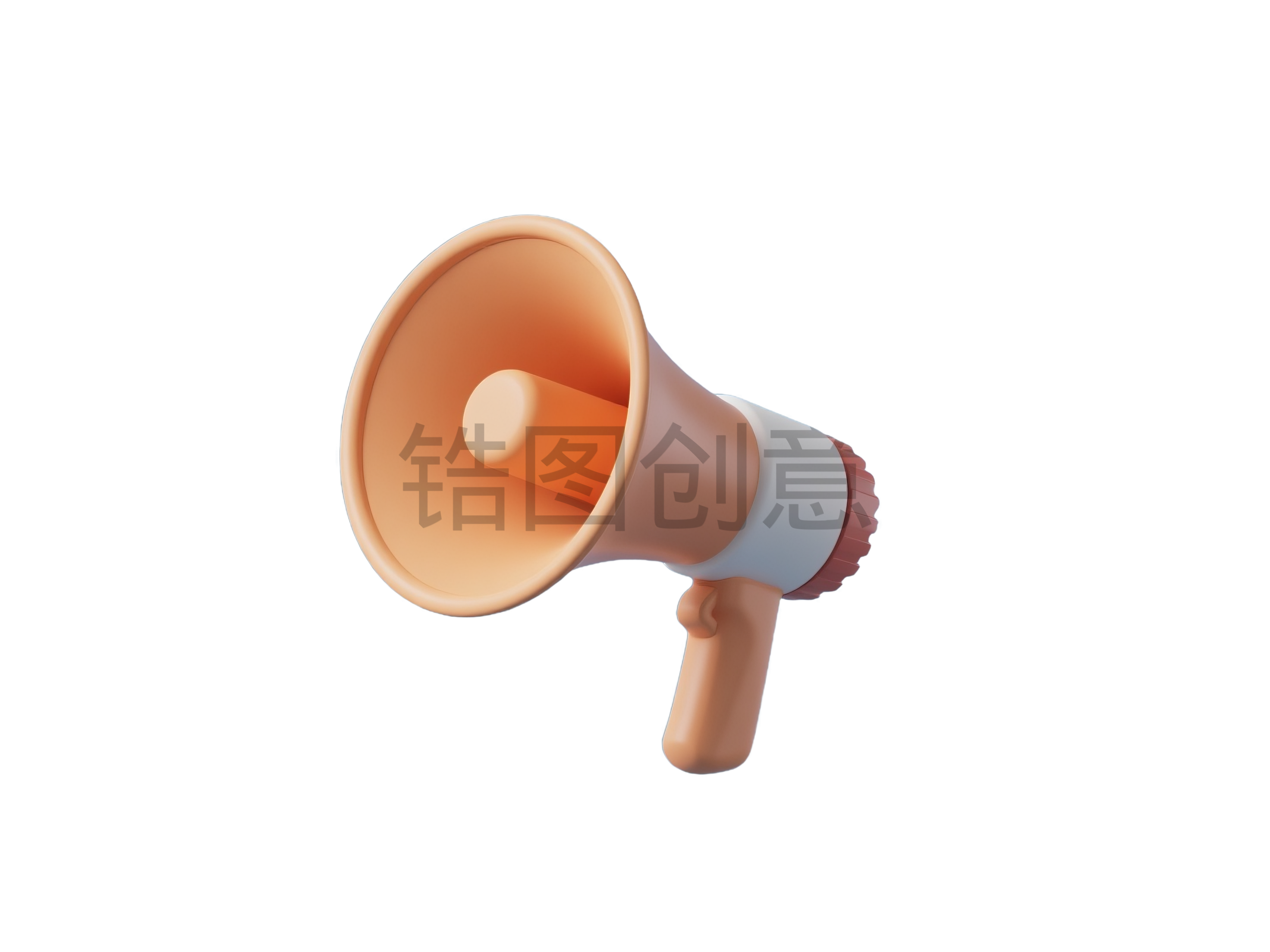 3d喇叭扩音器元素