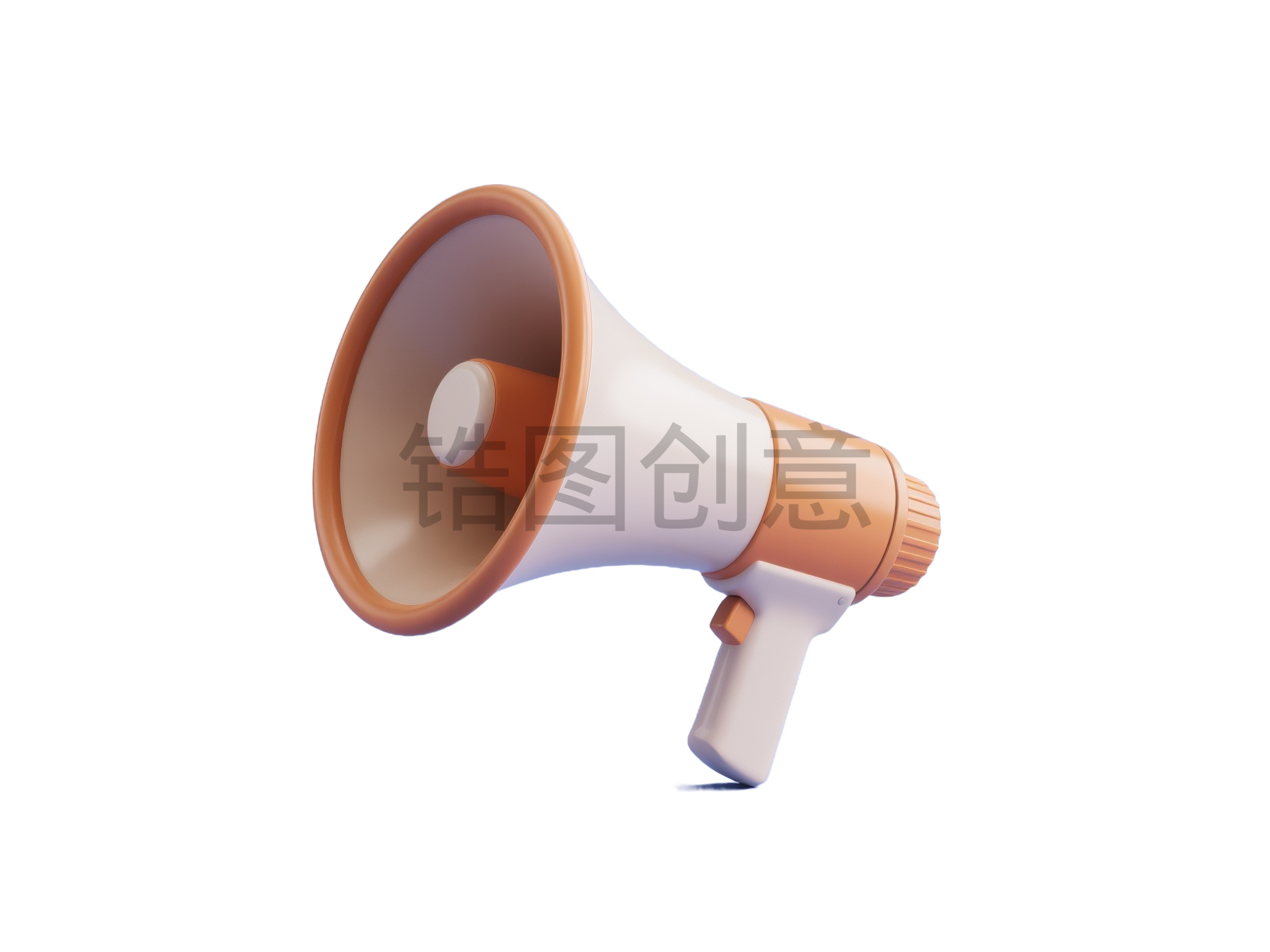 3d喇叭扩音器元素