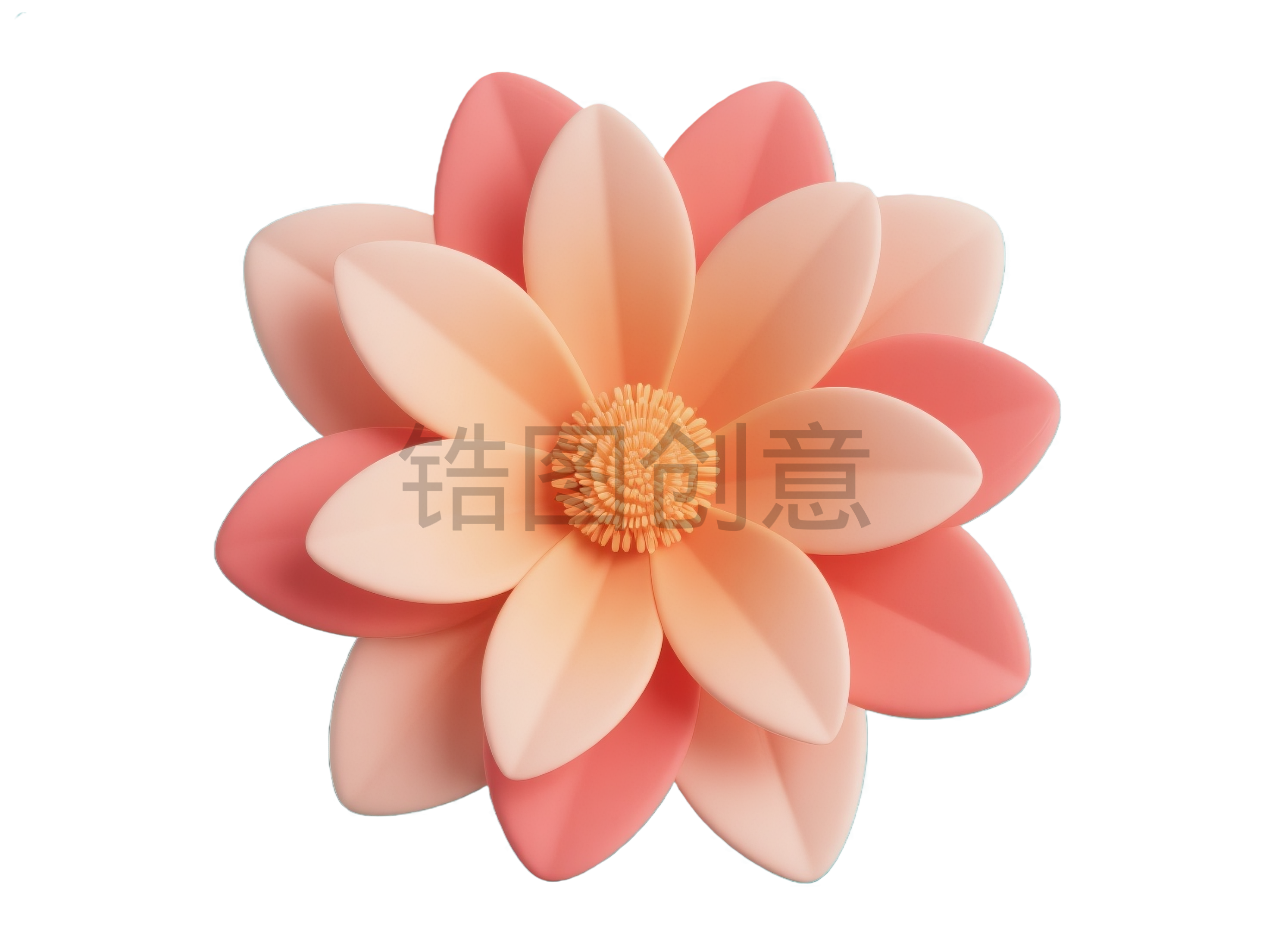 3d花瓣元素