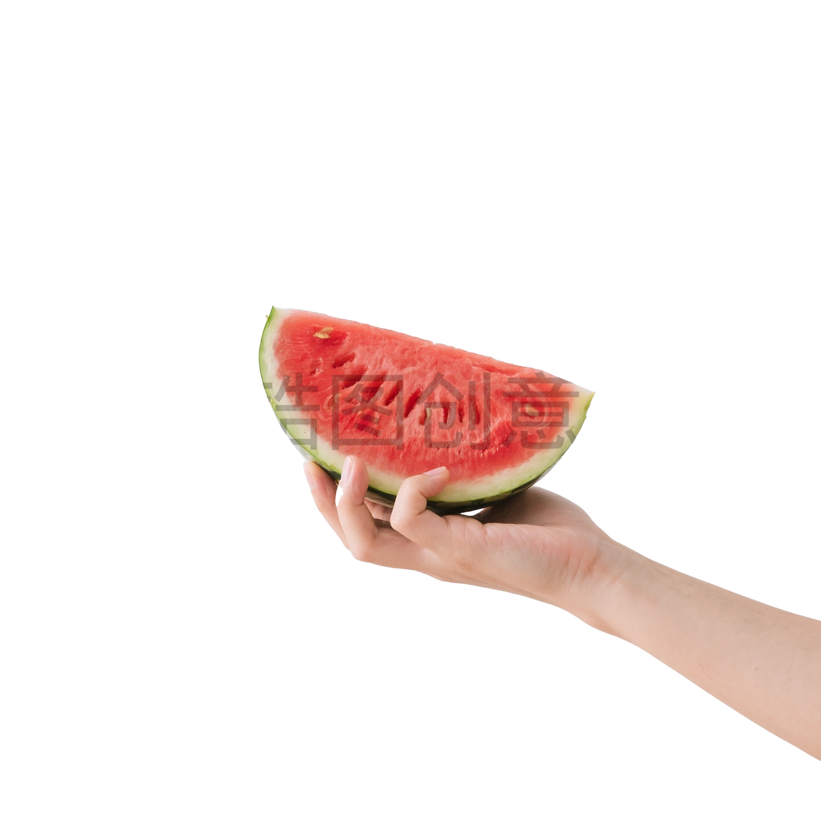 手拿西瓜元素