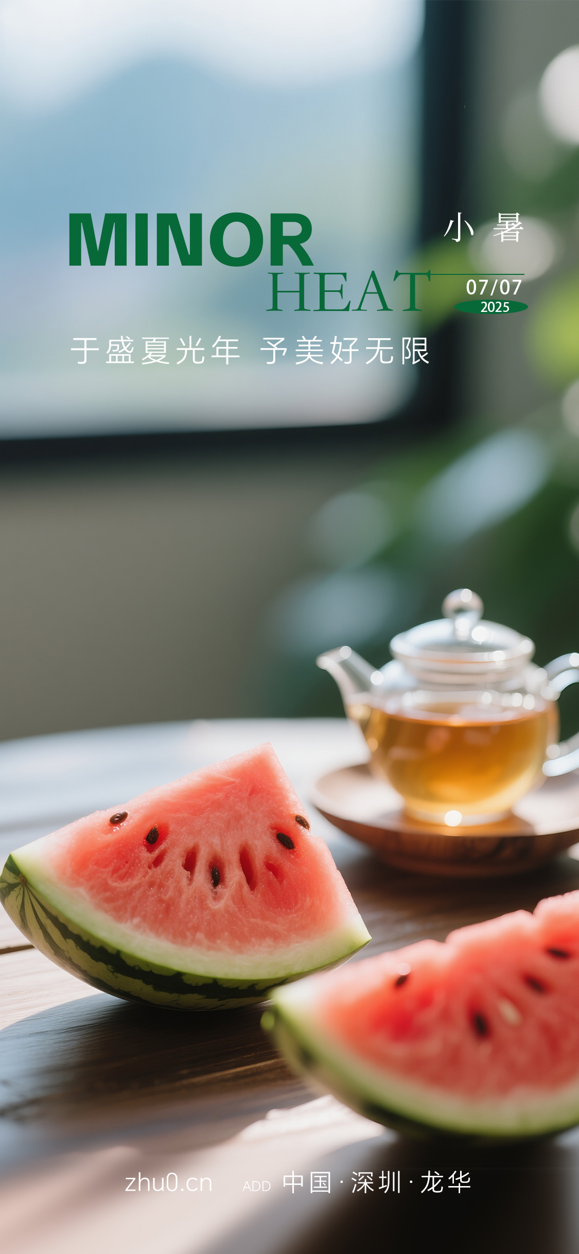 夏天夏日小暑大暑节气海报