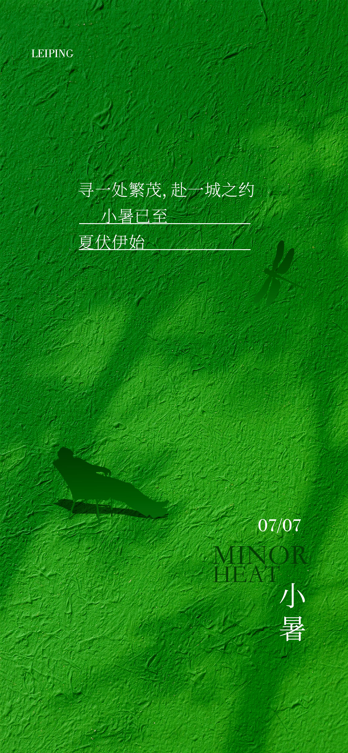 夏天夏至小暑节气海报