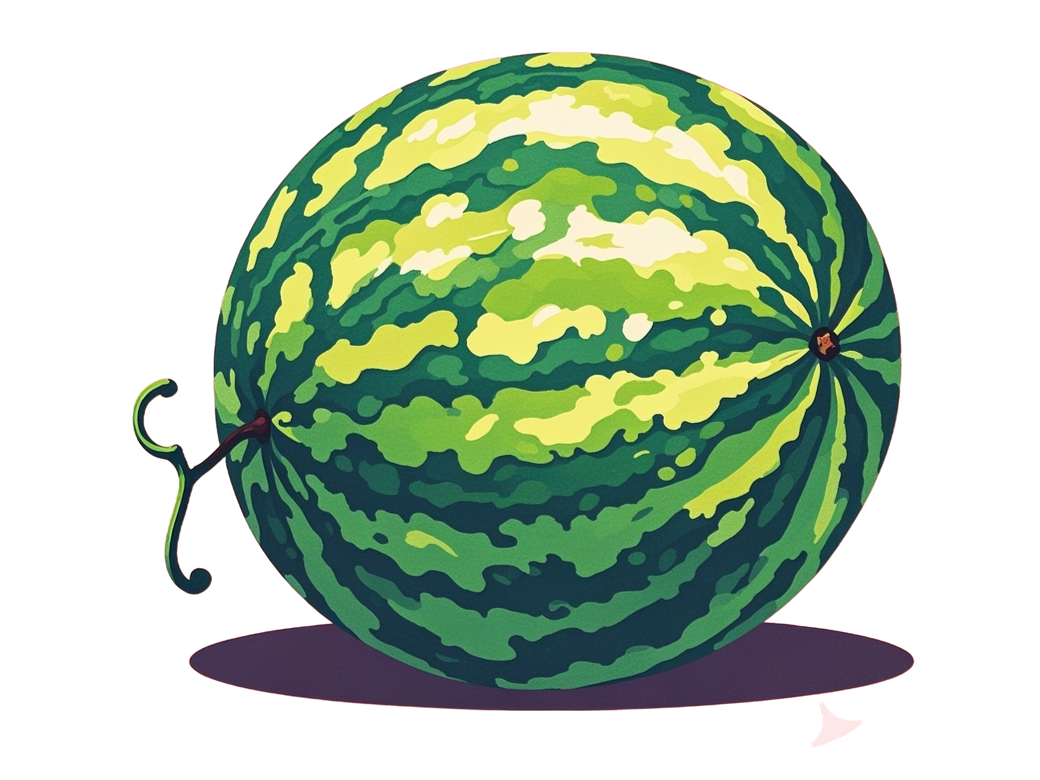 果蔬系列插画风西瓜元素