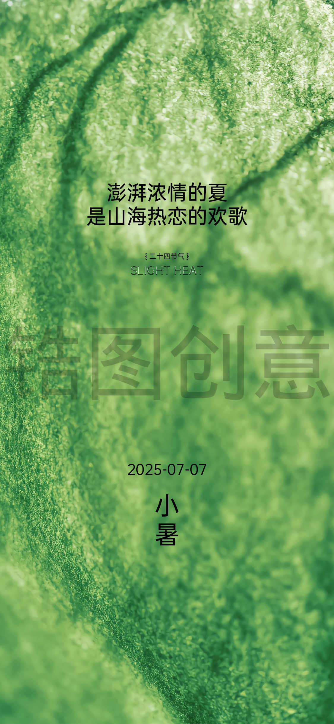 小暑大暑夏至节气海报