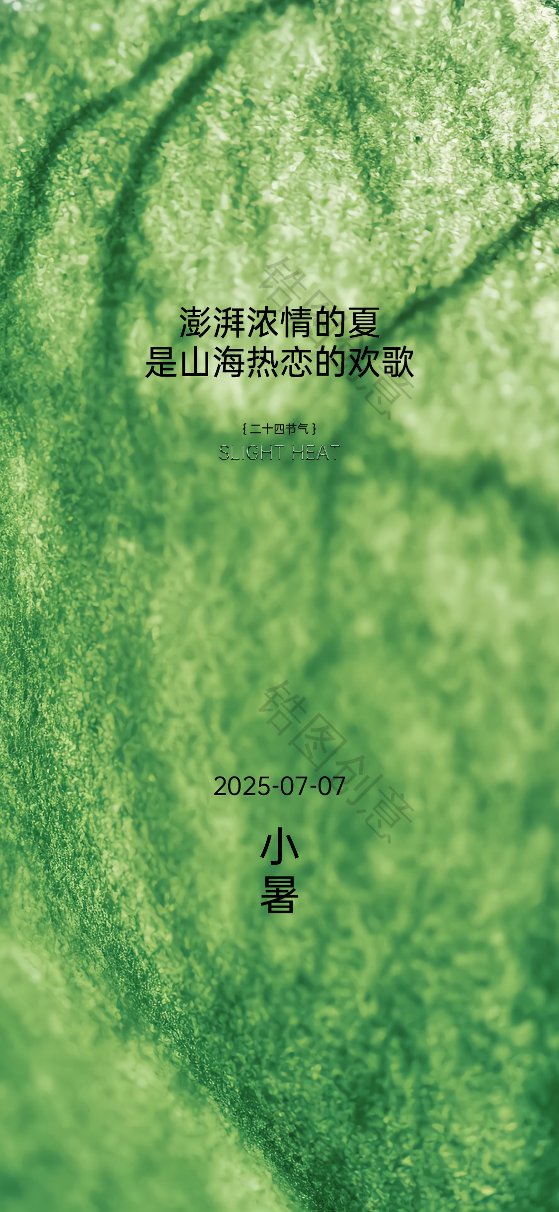 小暑大暑夏至节气海报