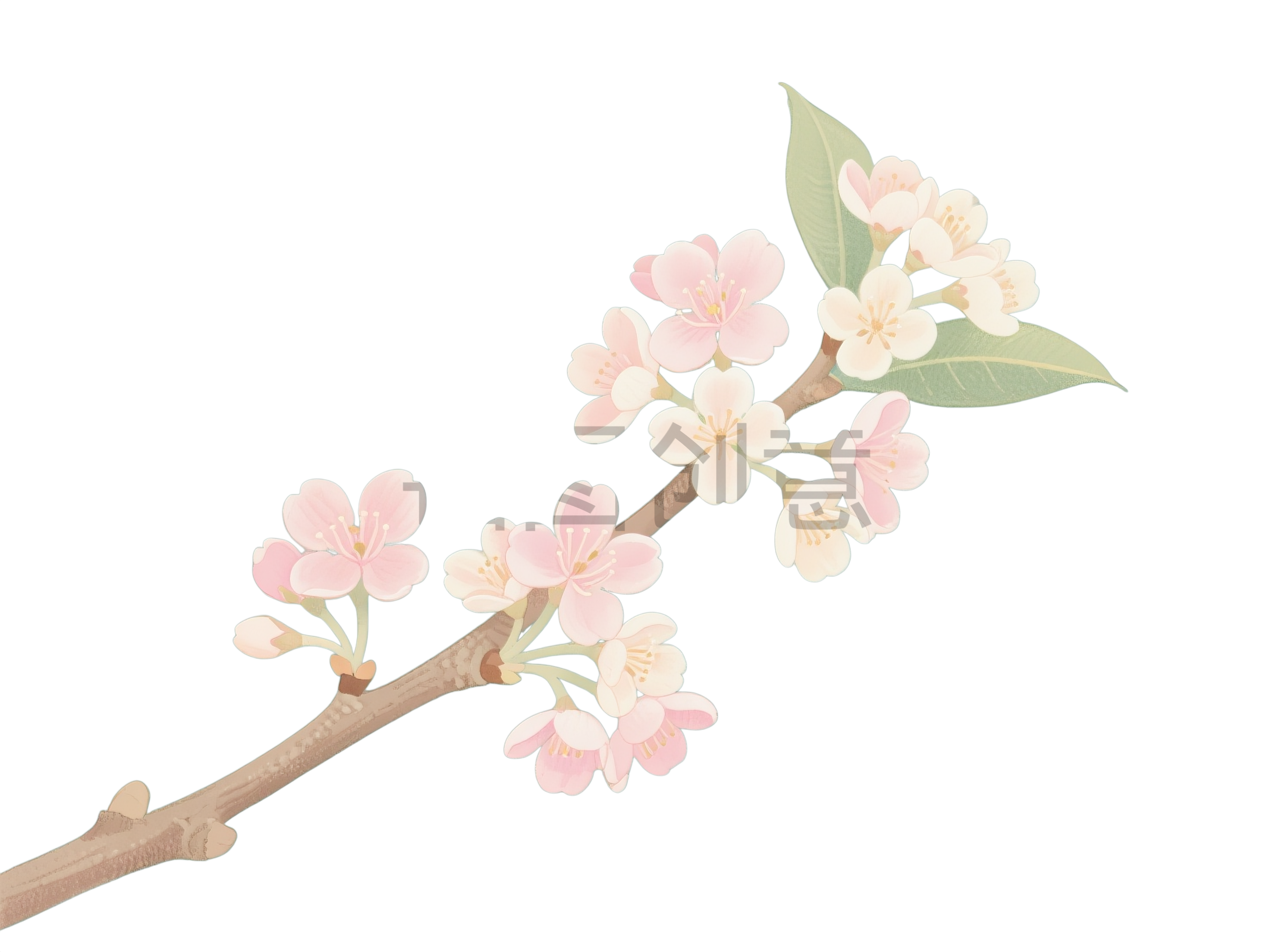 桂花花枝元素