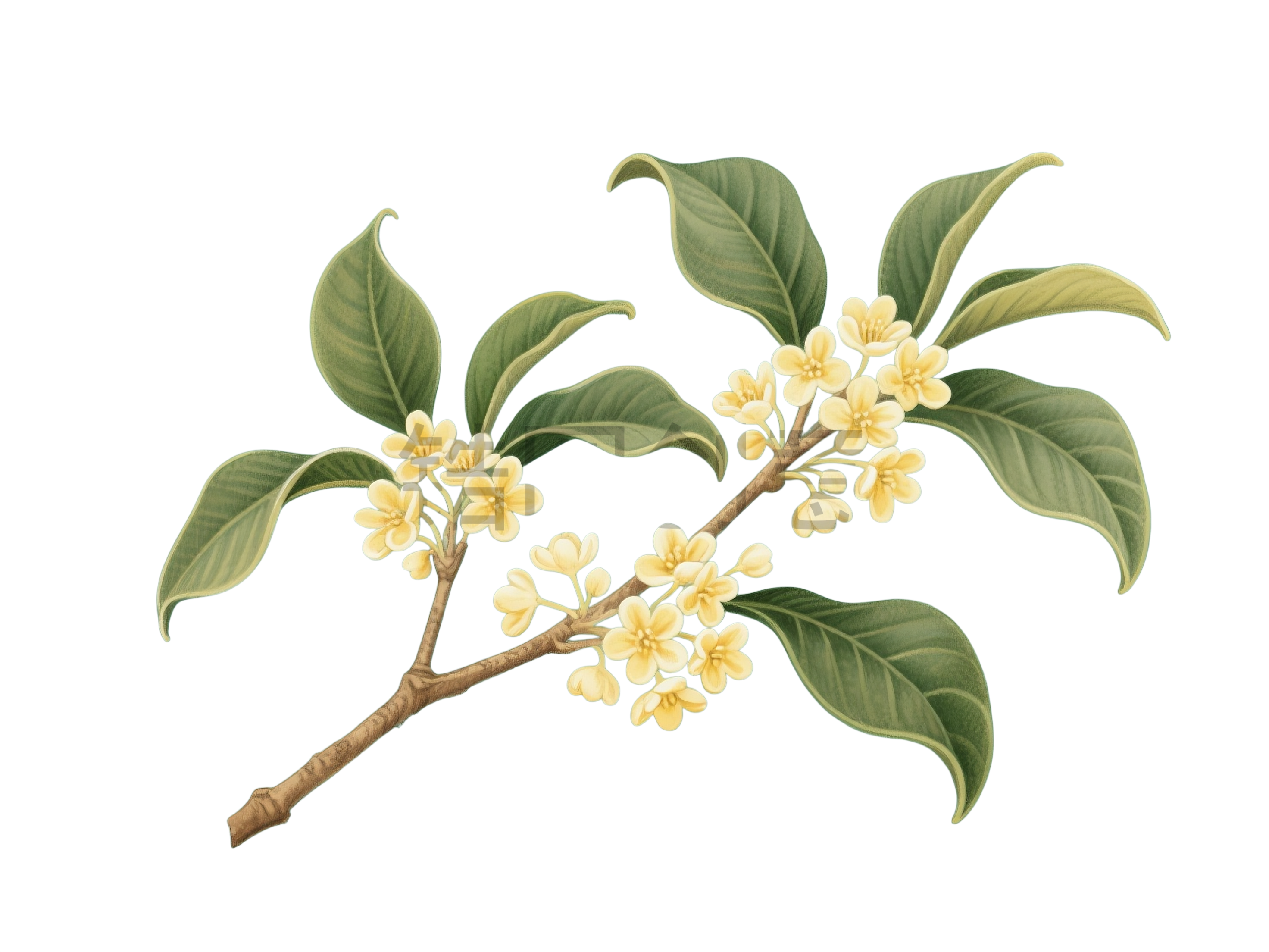 桂花花枝元素