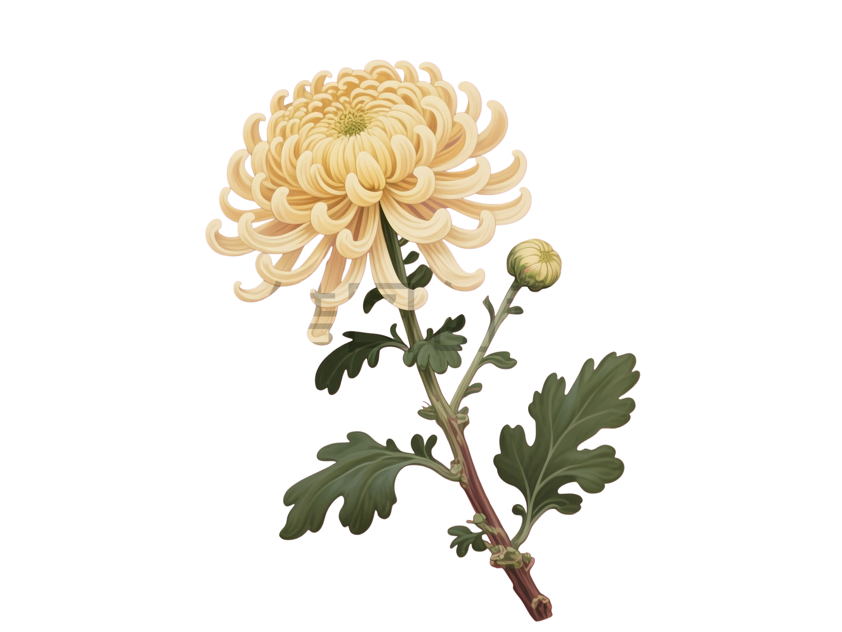 菊花植物元素
