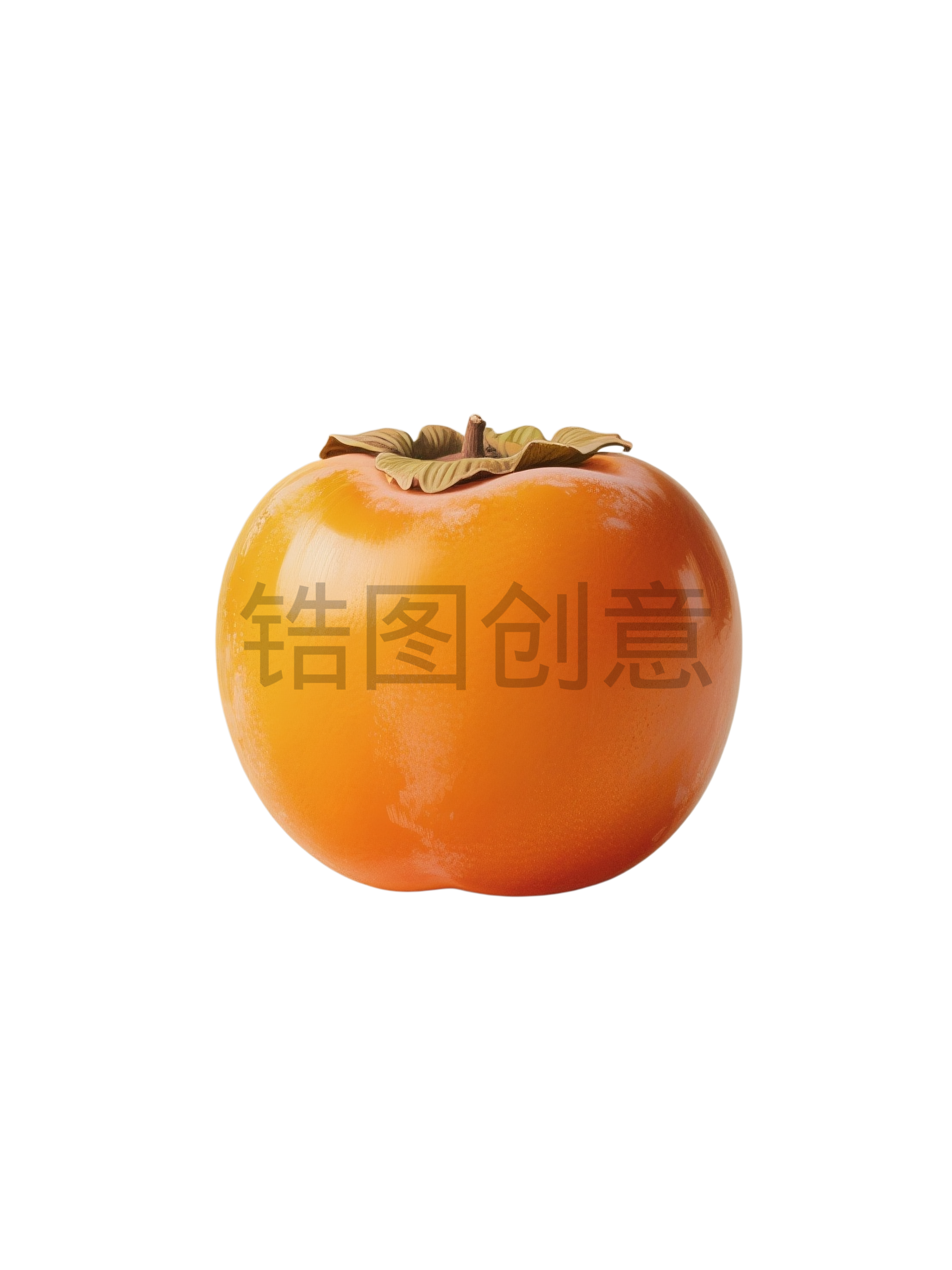柿子 插画 写实元素
