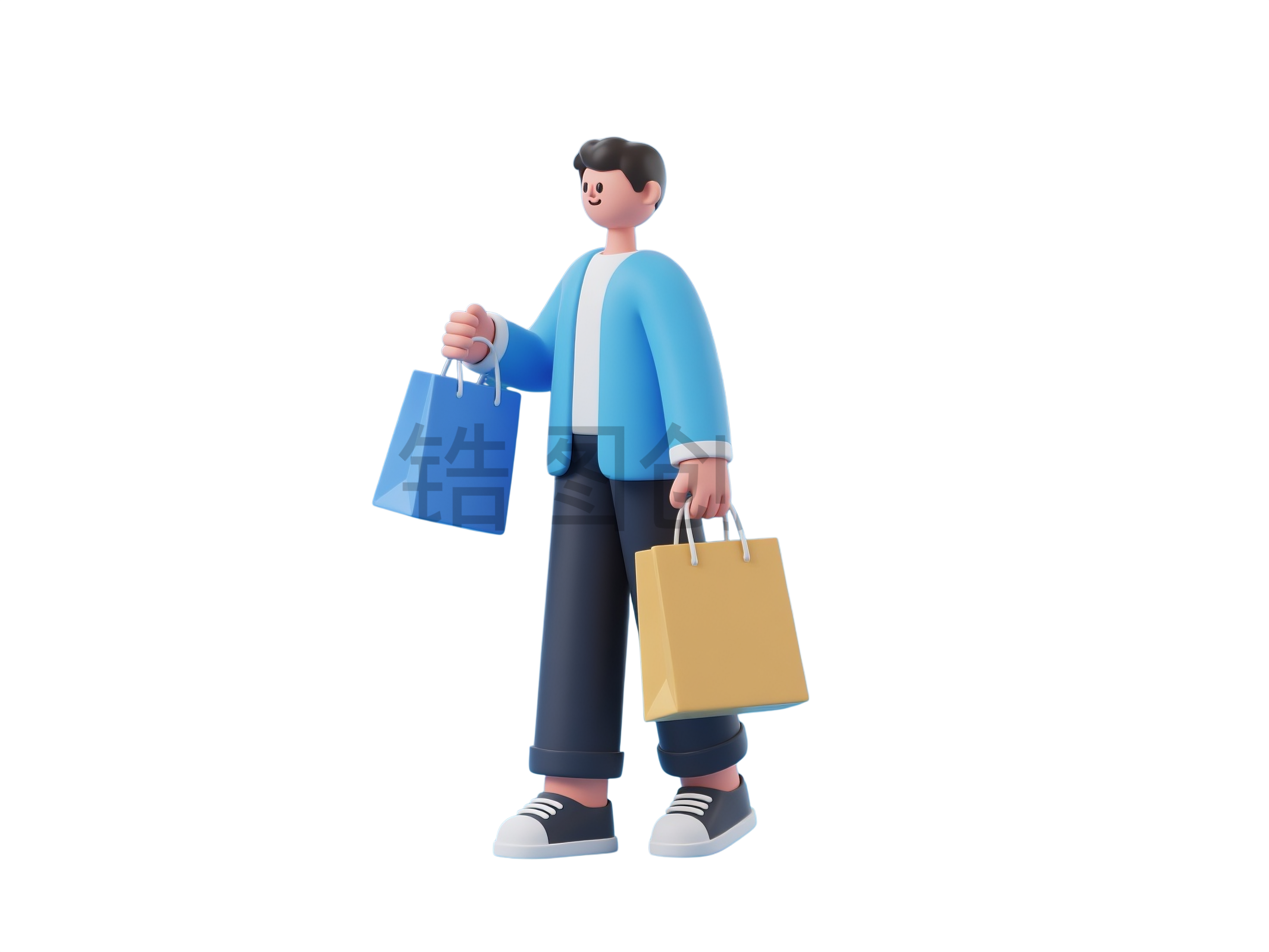 3d电商促销风人物素材
