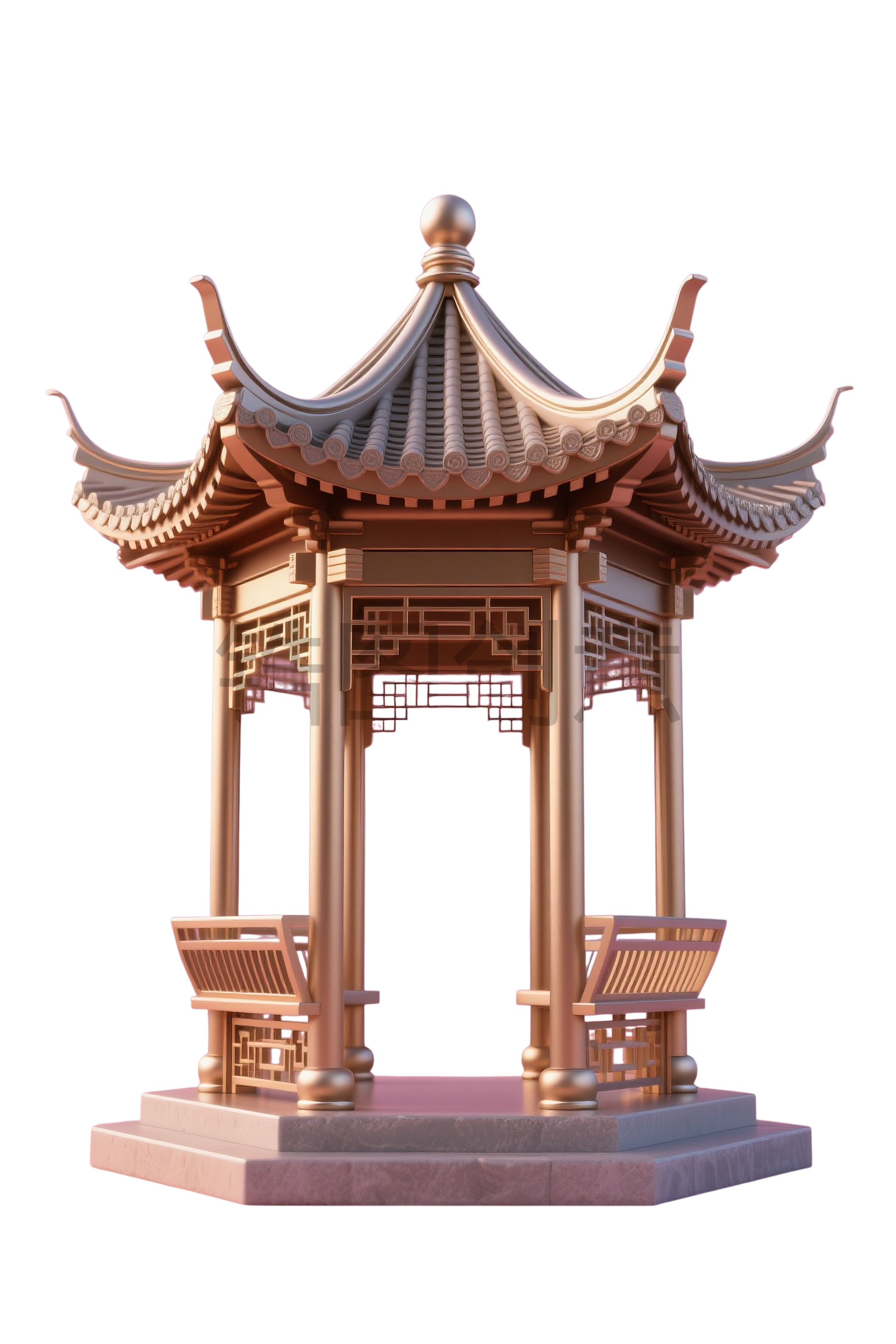 中国风建筑亭元素