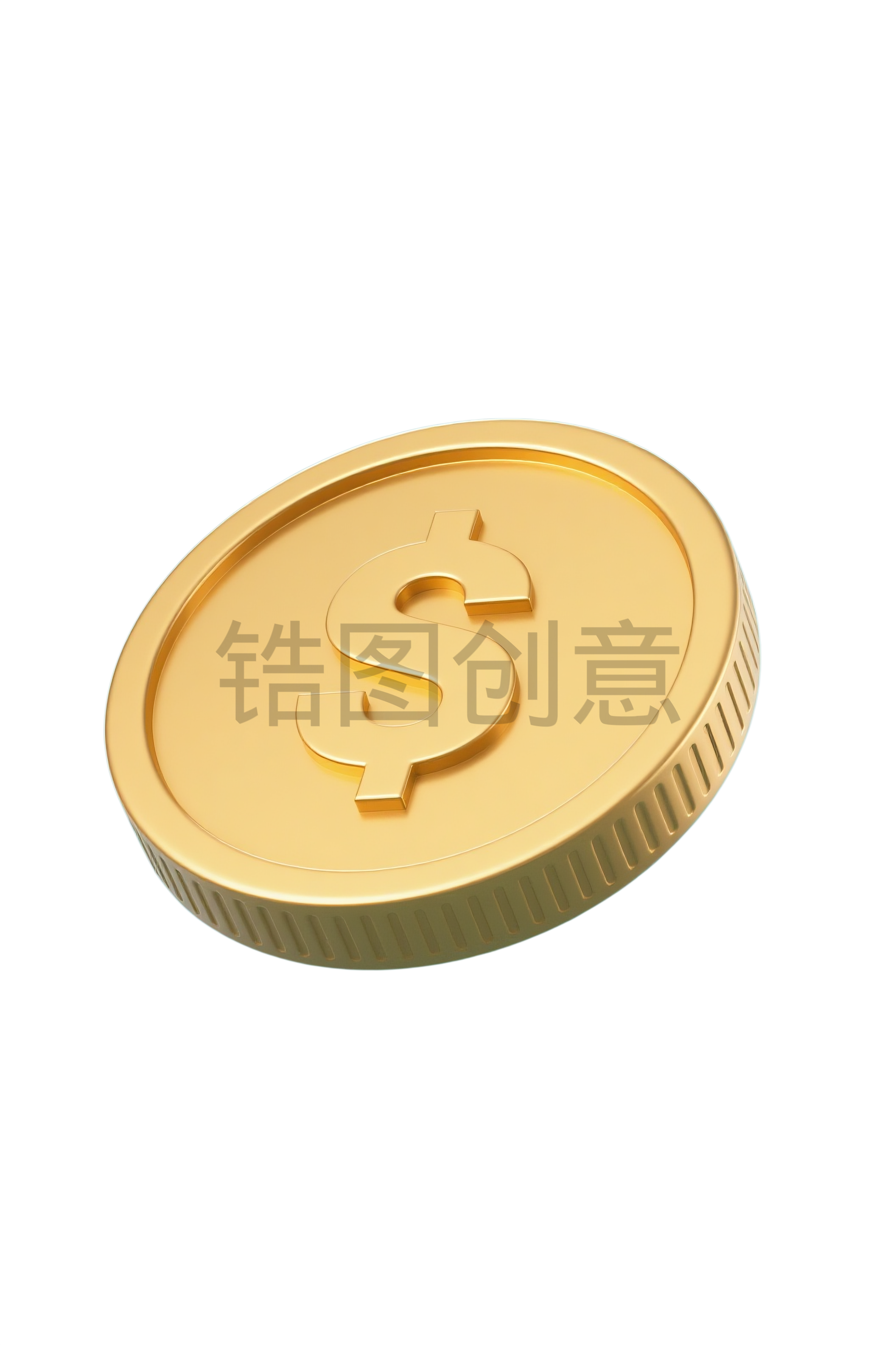 钱币金币3d元素