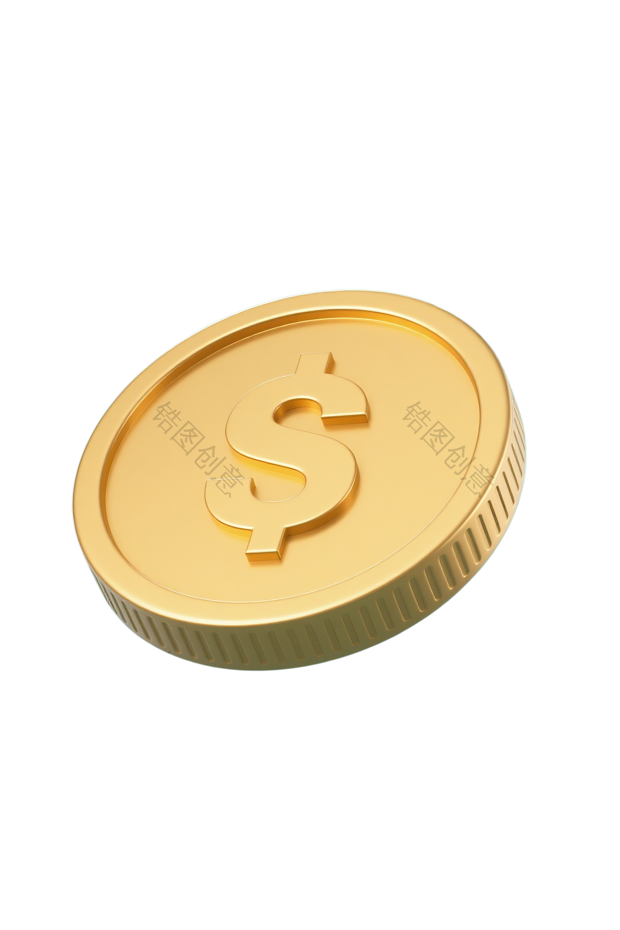 钱币金币3d元素