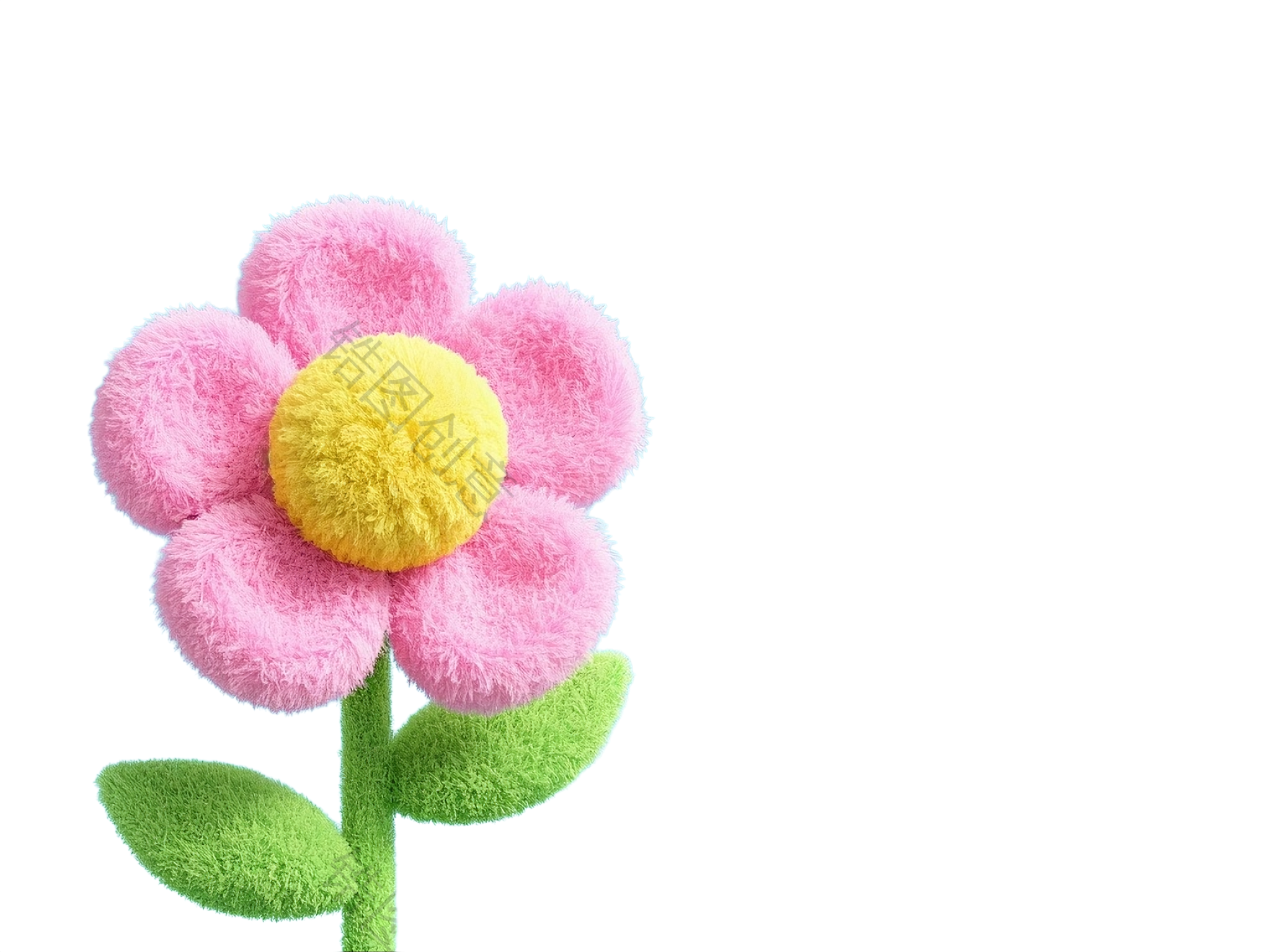 3d卡通花元素