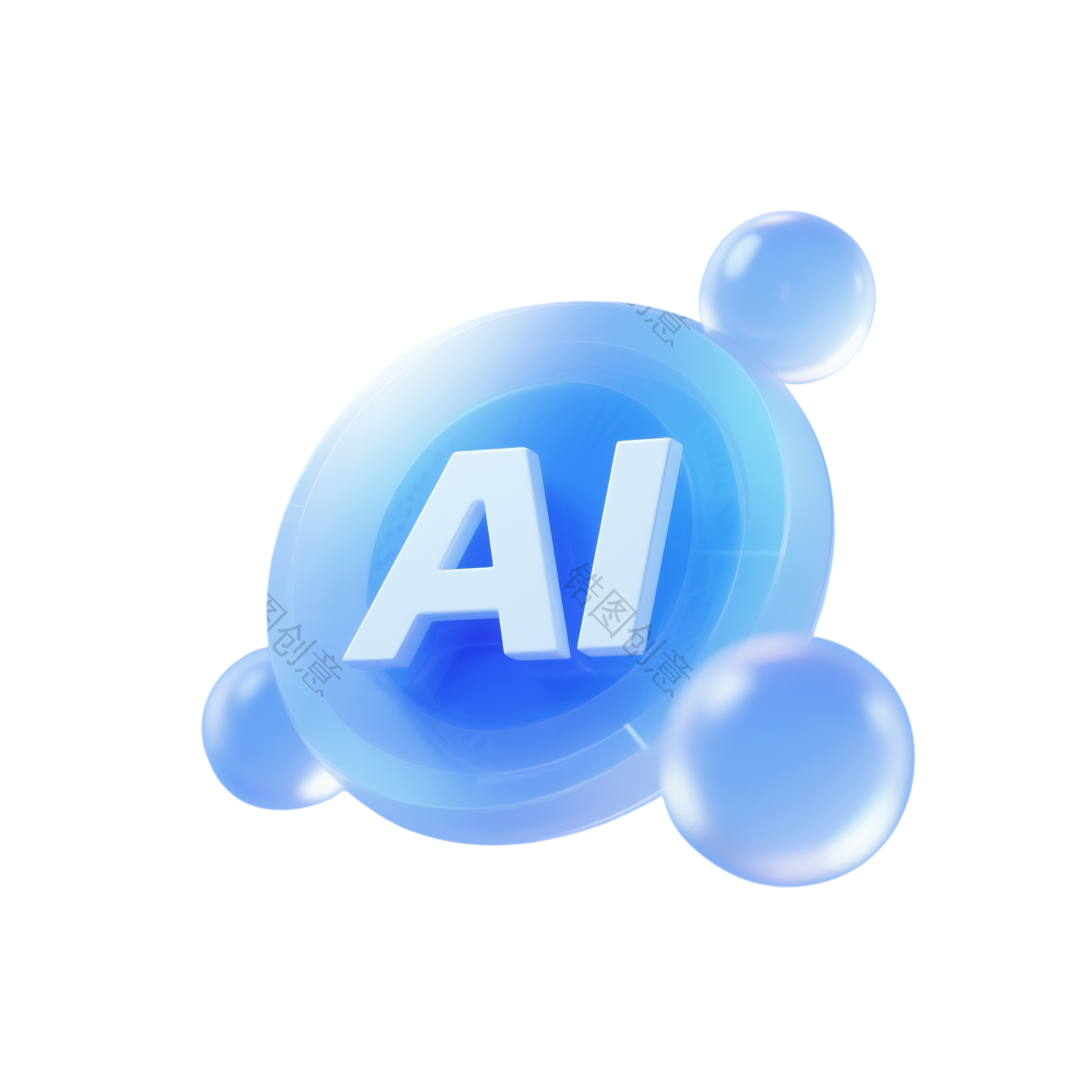 数字信息可视化AI具有3D立体元素