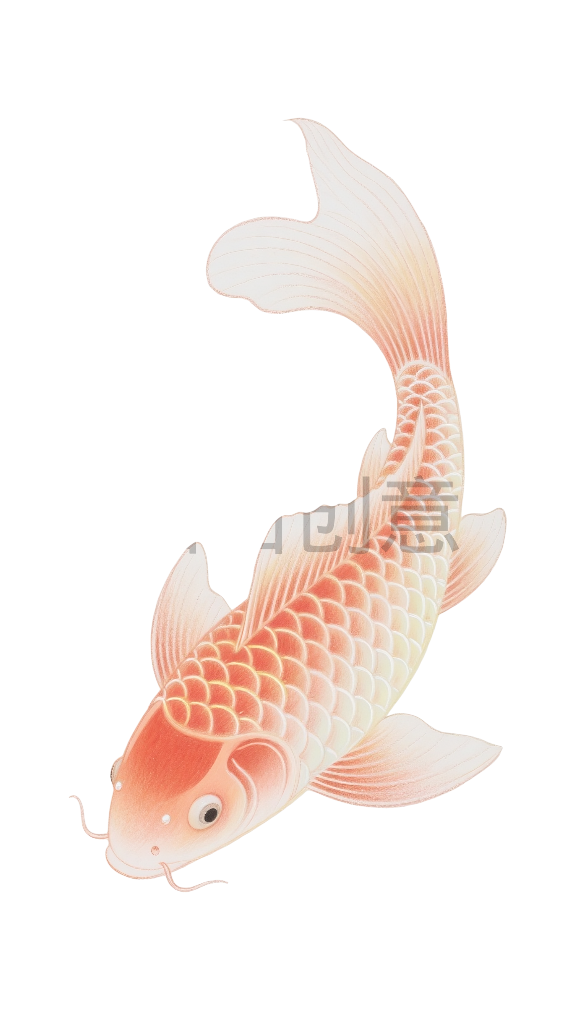 动物系列鲤鱼元素