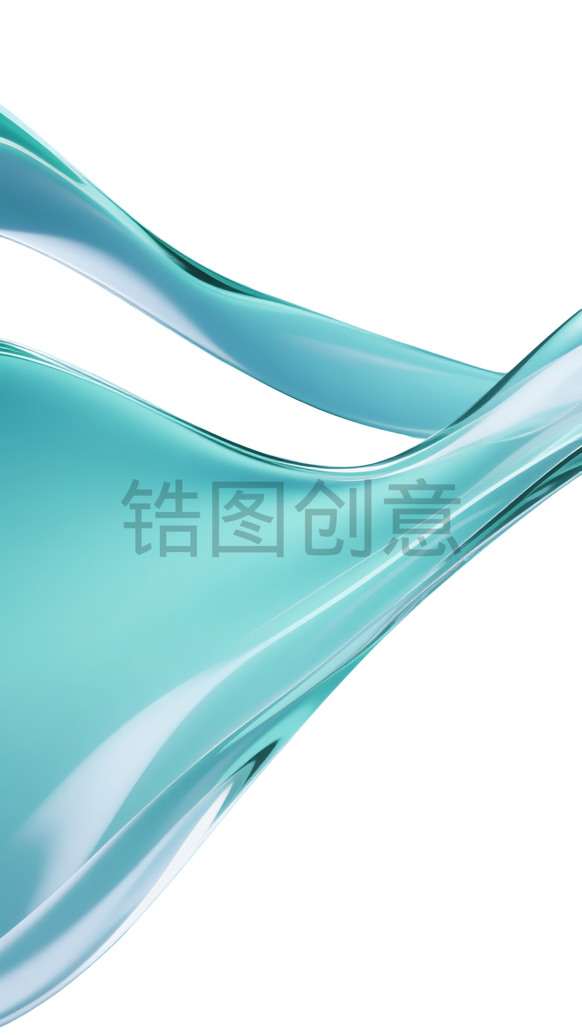 丝绸飘动的液态玻璃效果流动渐变线条背景