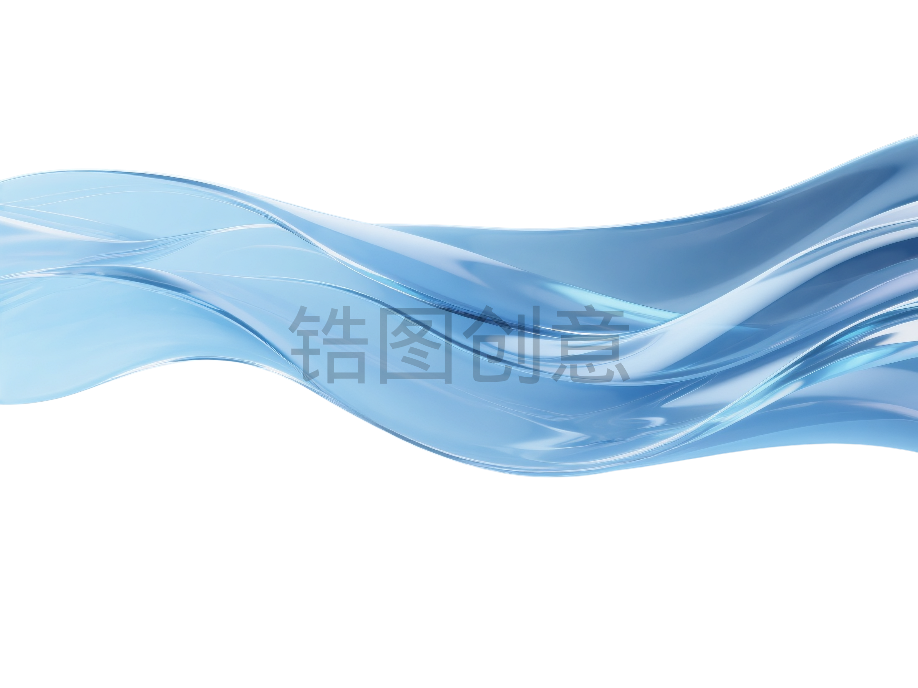 蓝色曲线线条背景