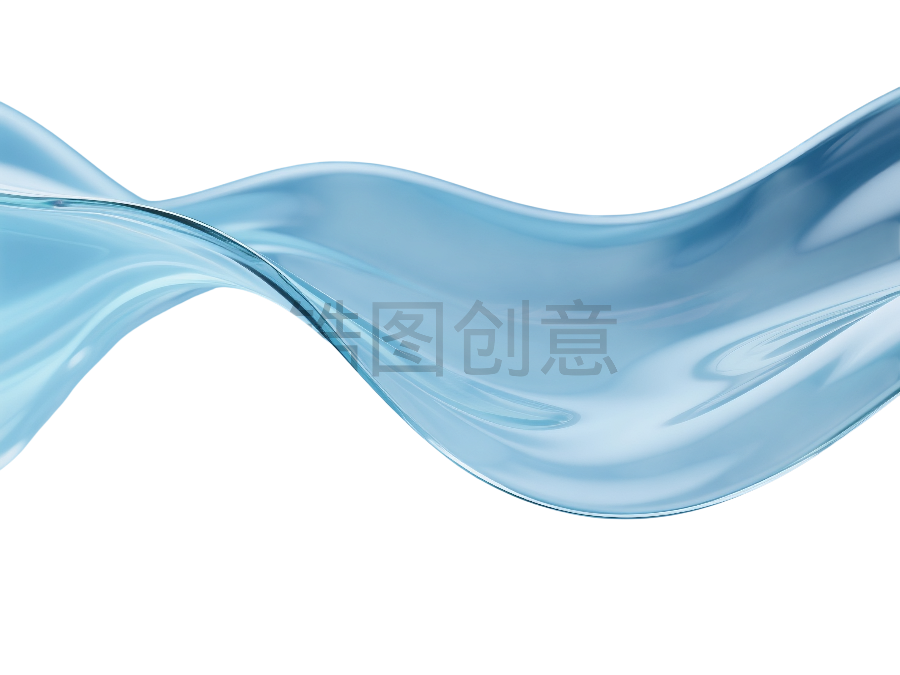 蓝色曲线线条背景
