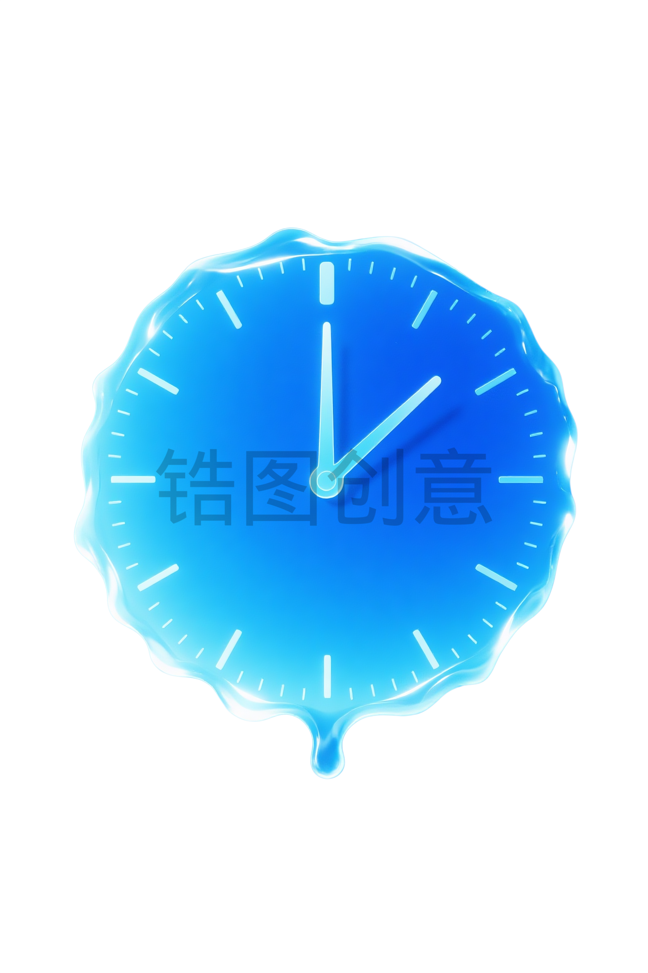 液态钟表时间元素