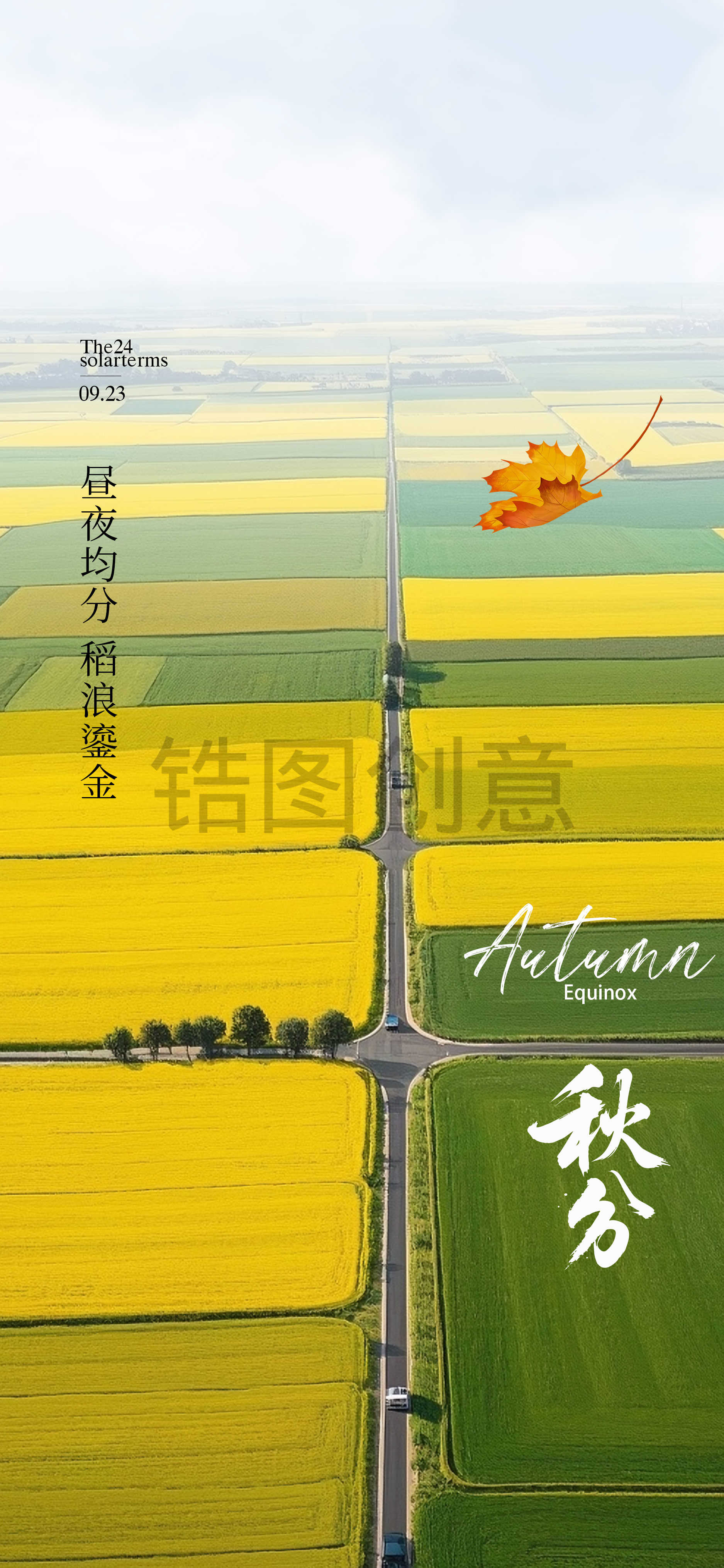 二十四节气秋分海报