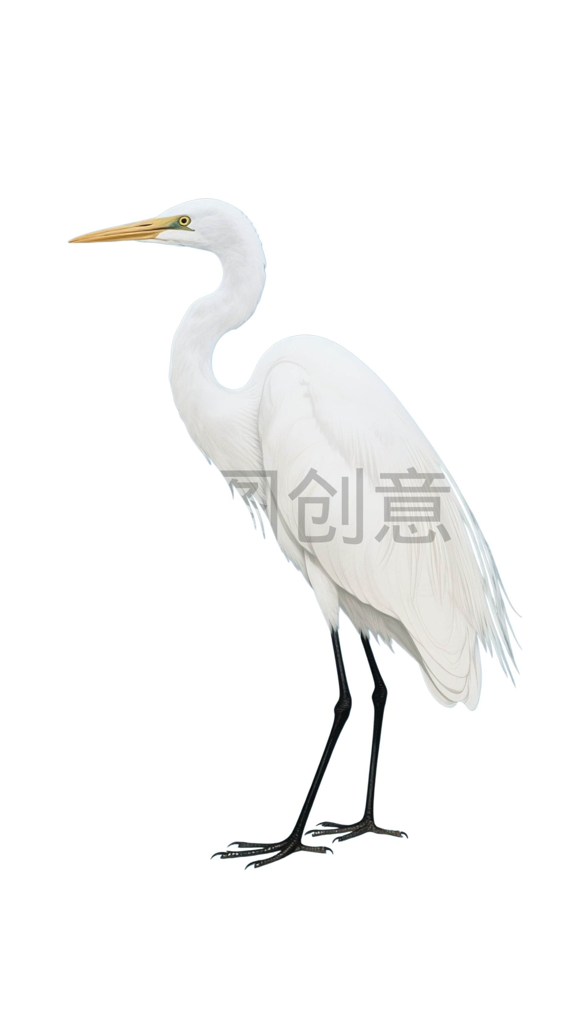 动物白鹭元素