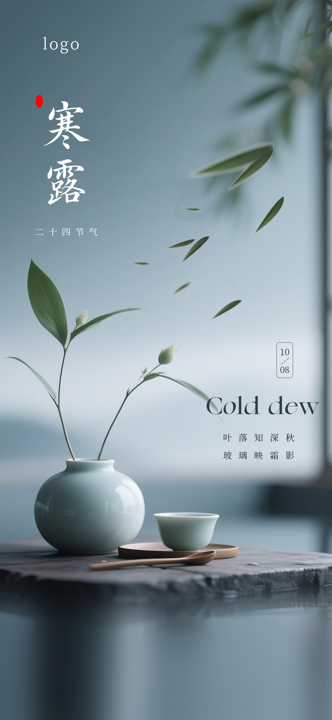 寒露意境节气海报
