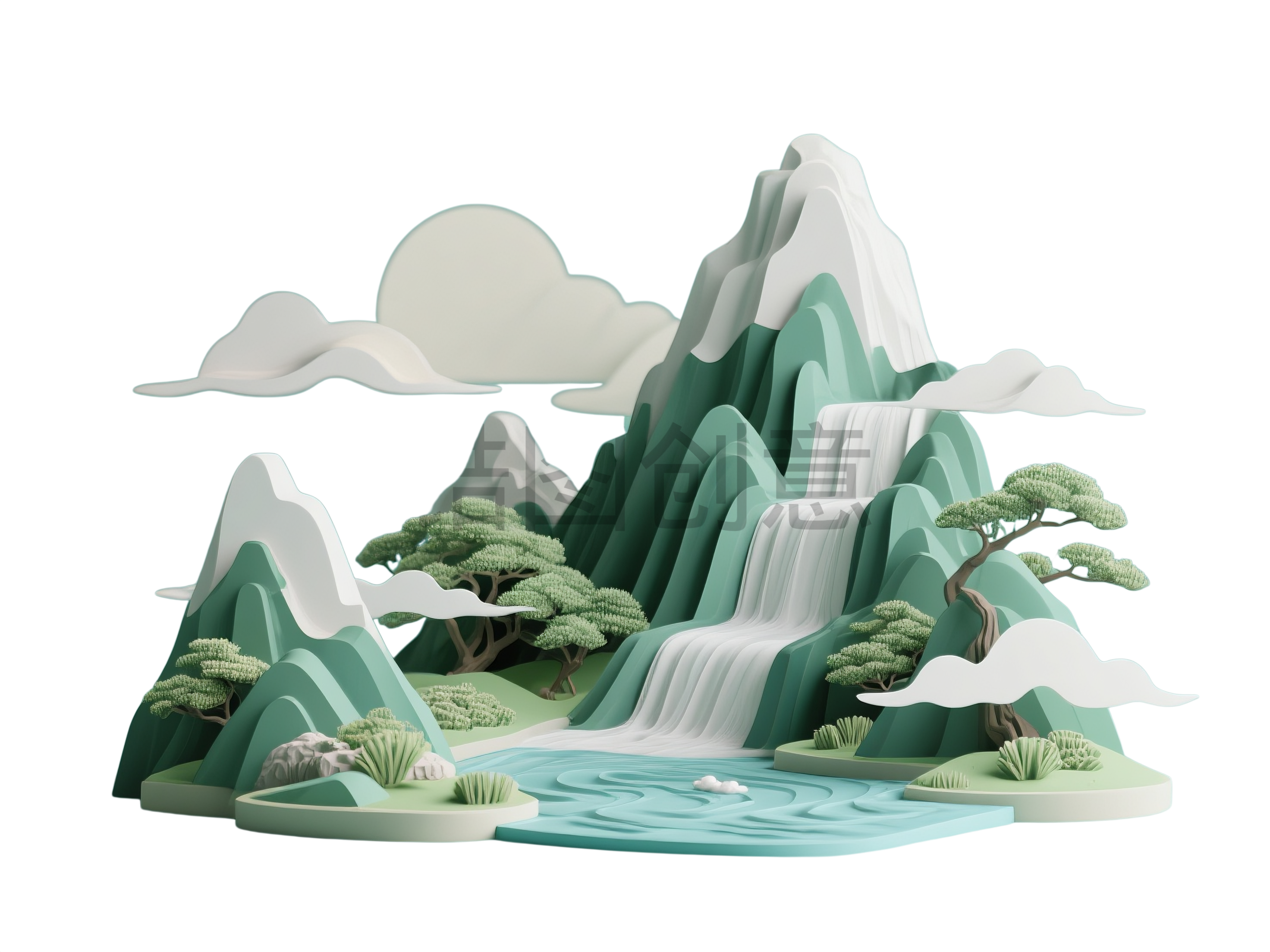 河山立体元素