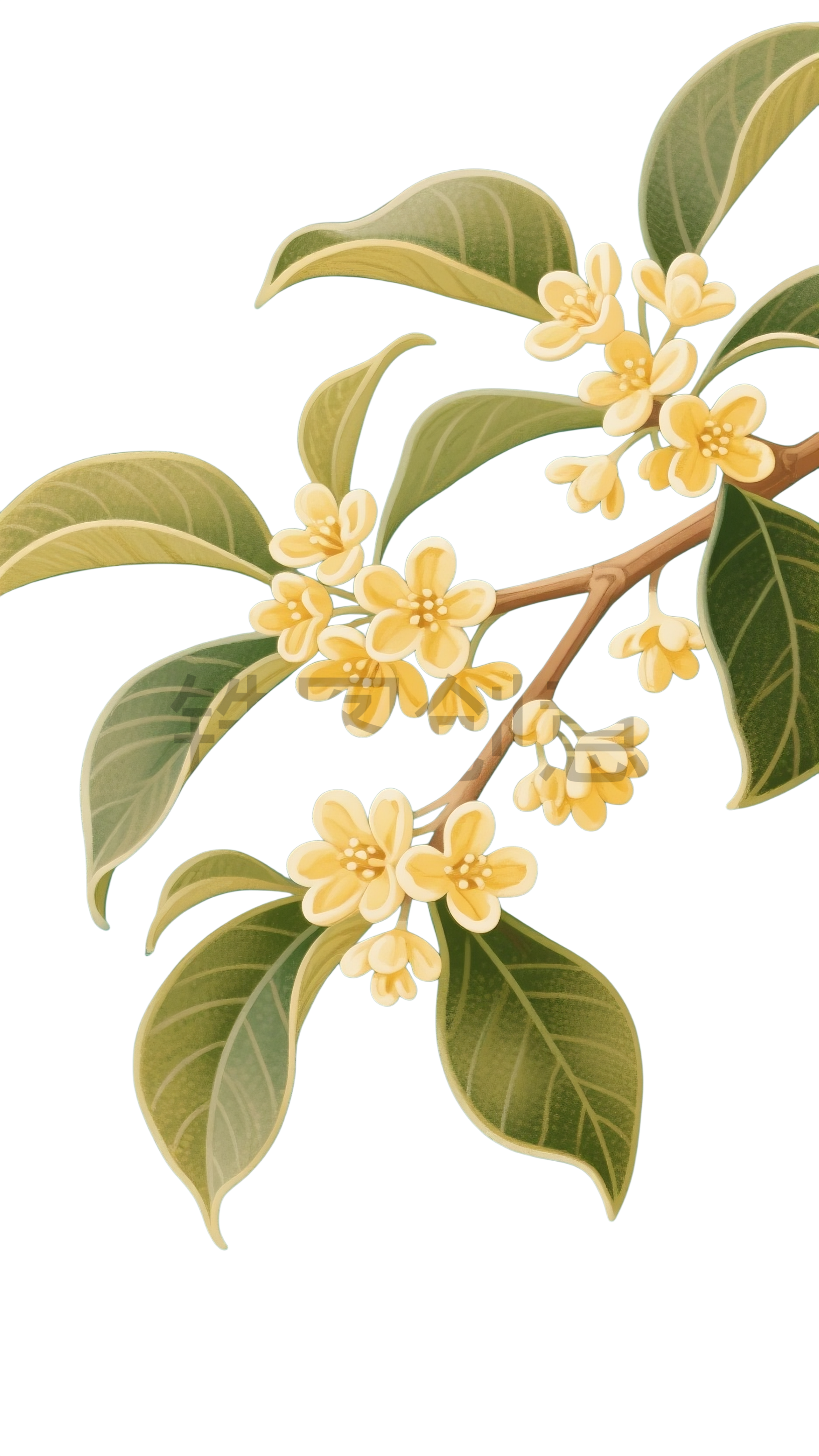 桂花花枝元素