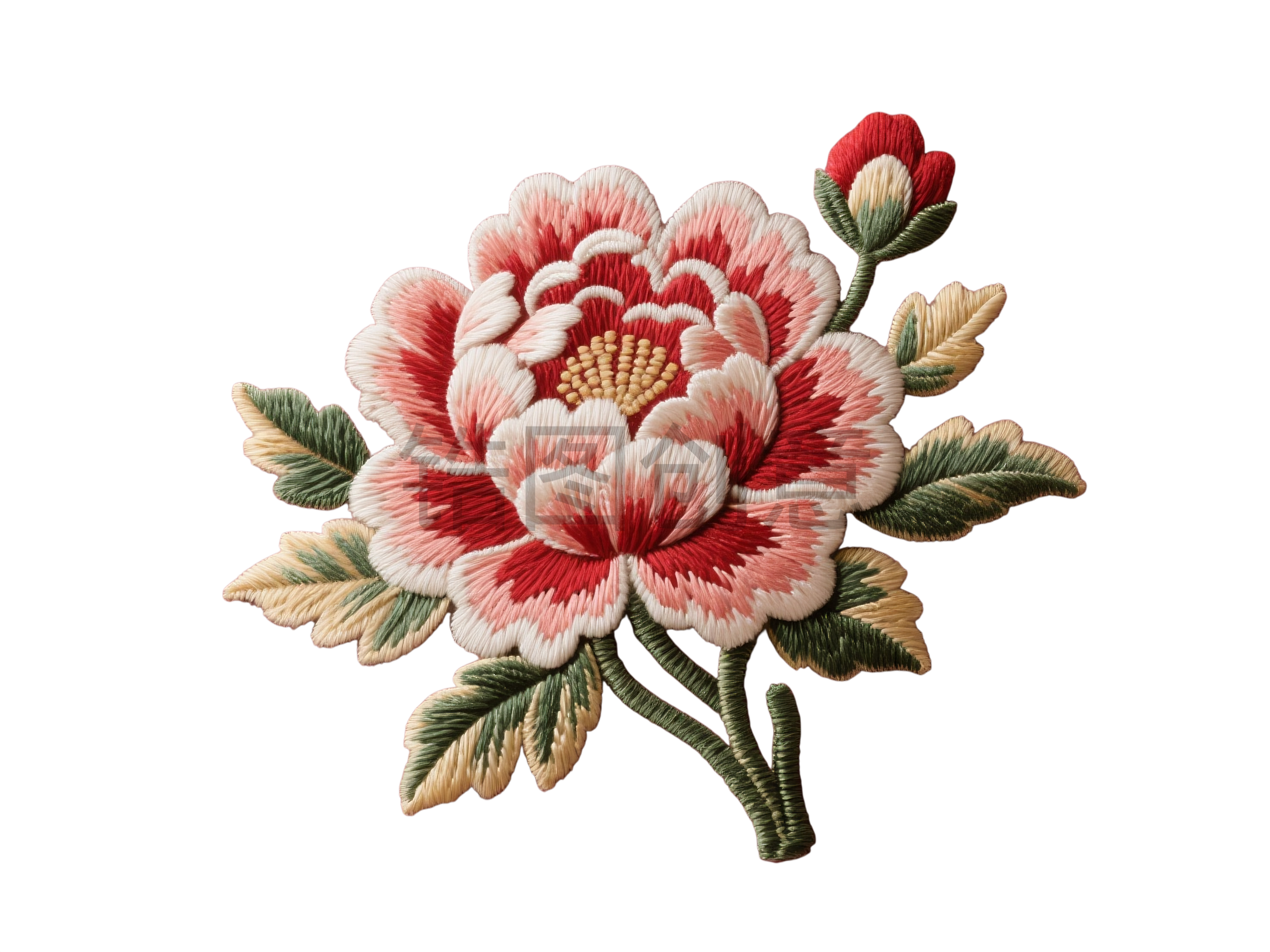 刺绣花元素