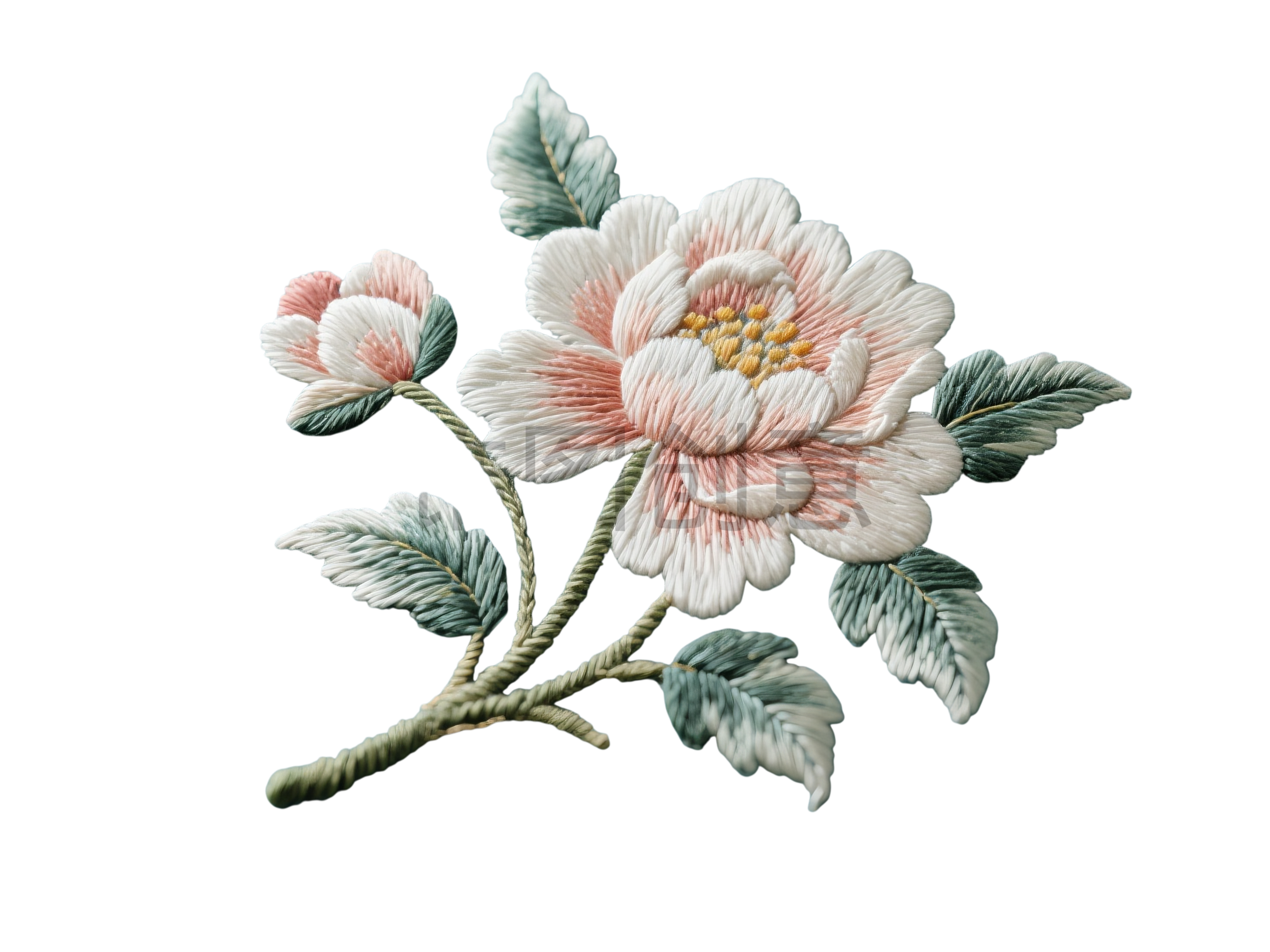 刺绣花元素