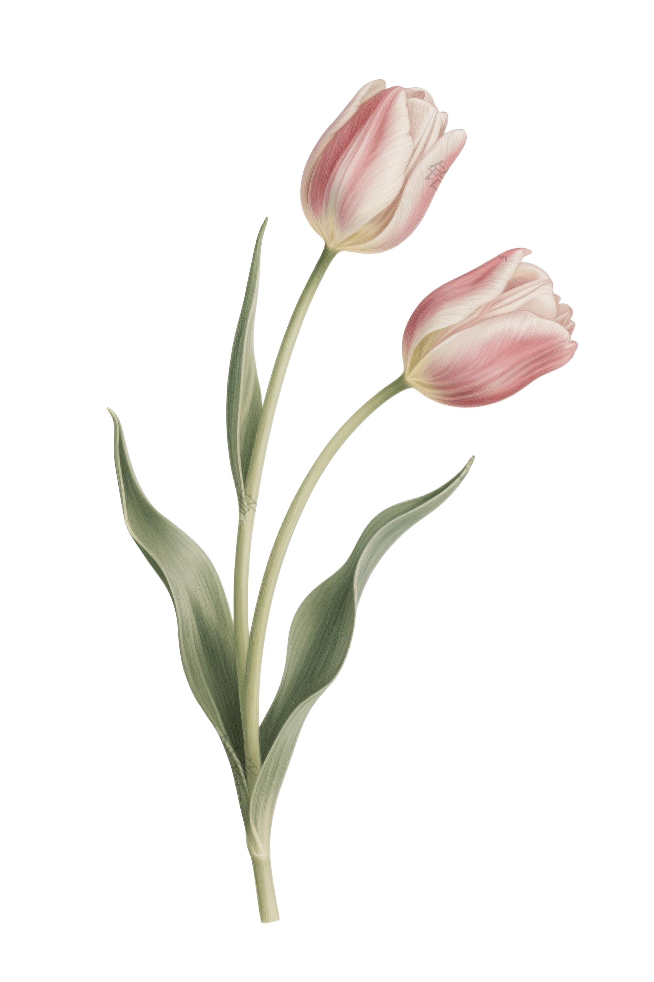 植物系列郁金香花元素