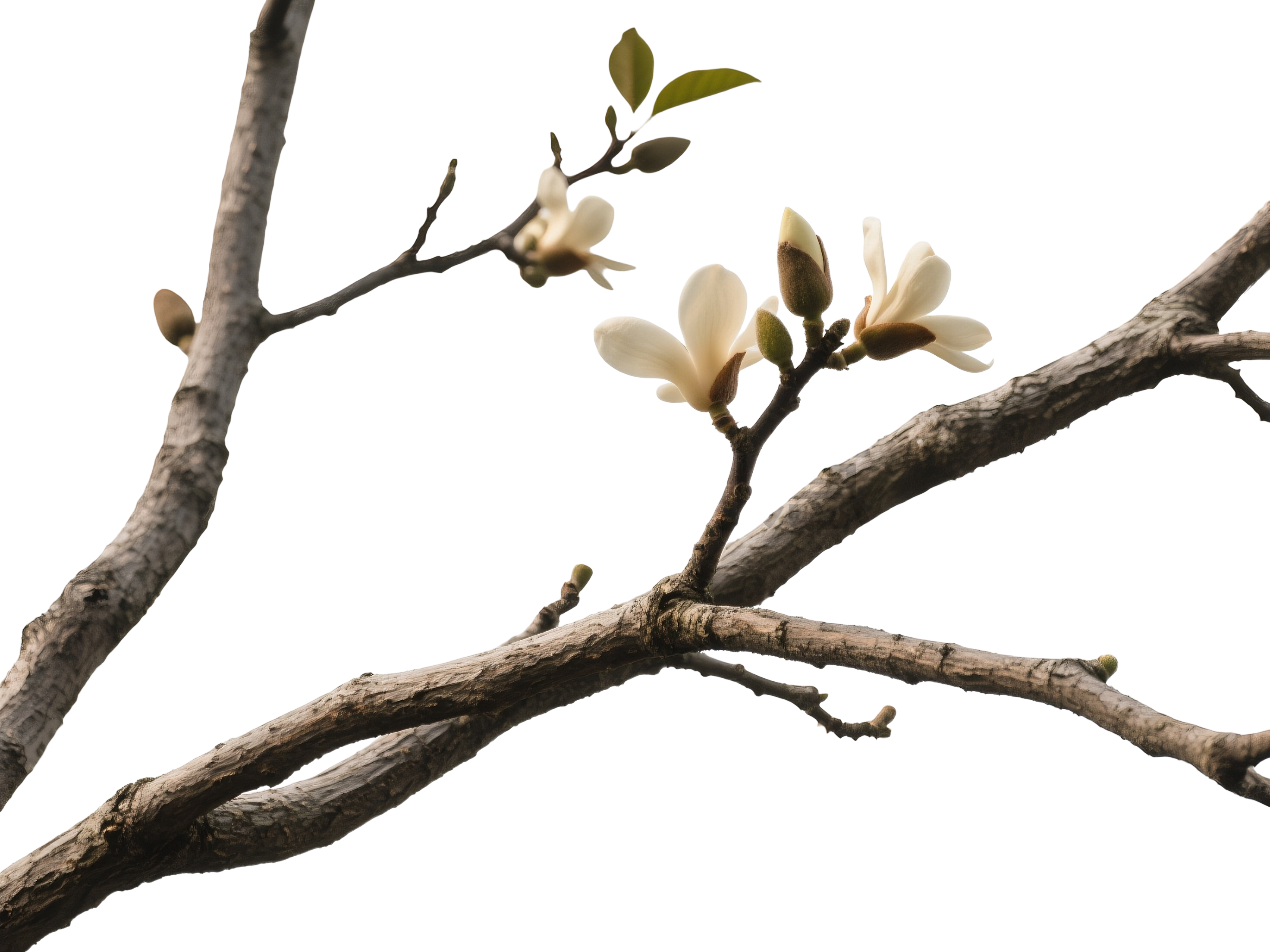 植物系列木棉花树枝元素