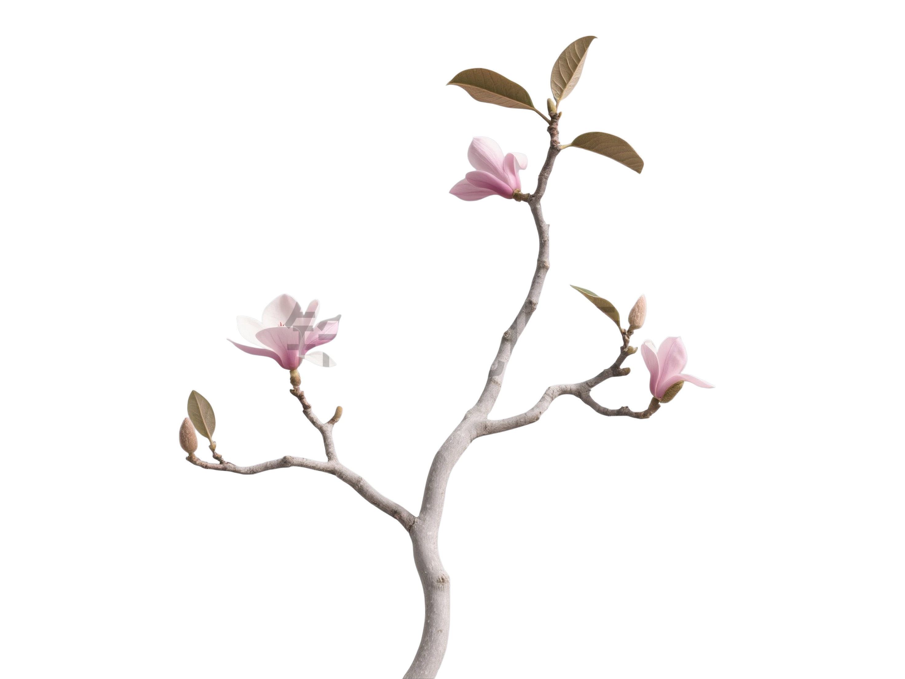木棉花枝叶元素