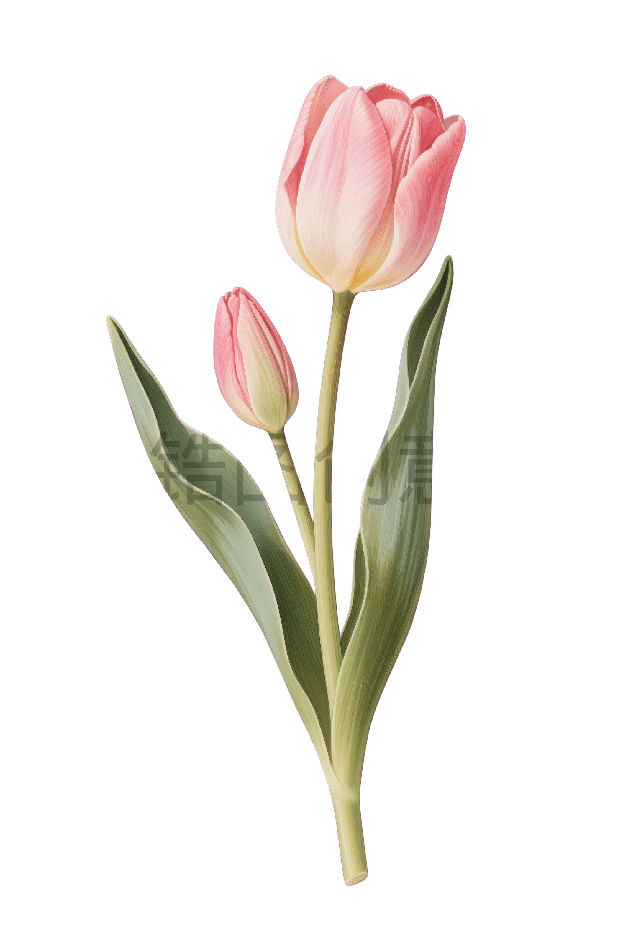 植物系列郁金香花元素
