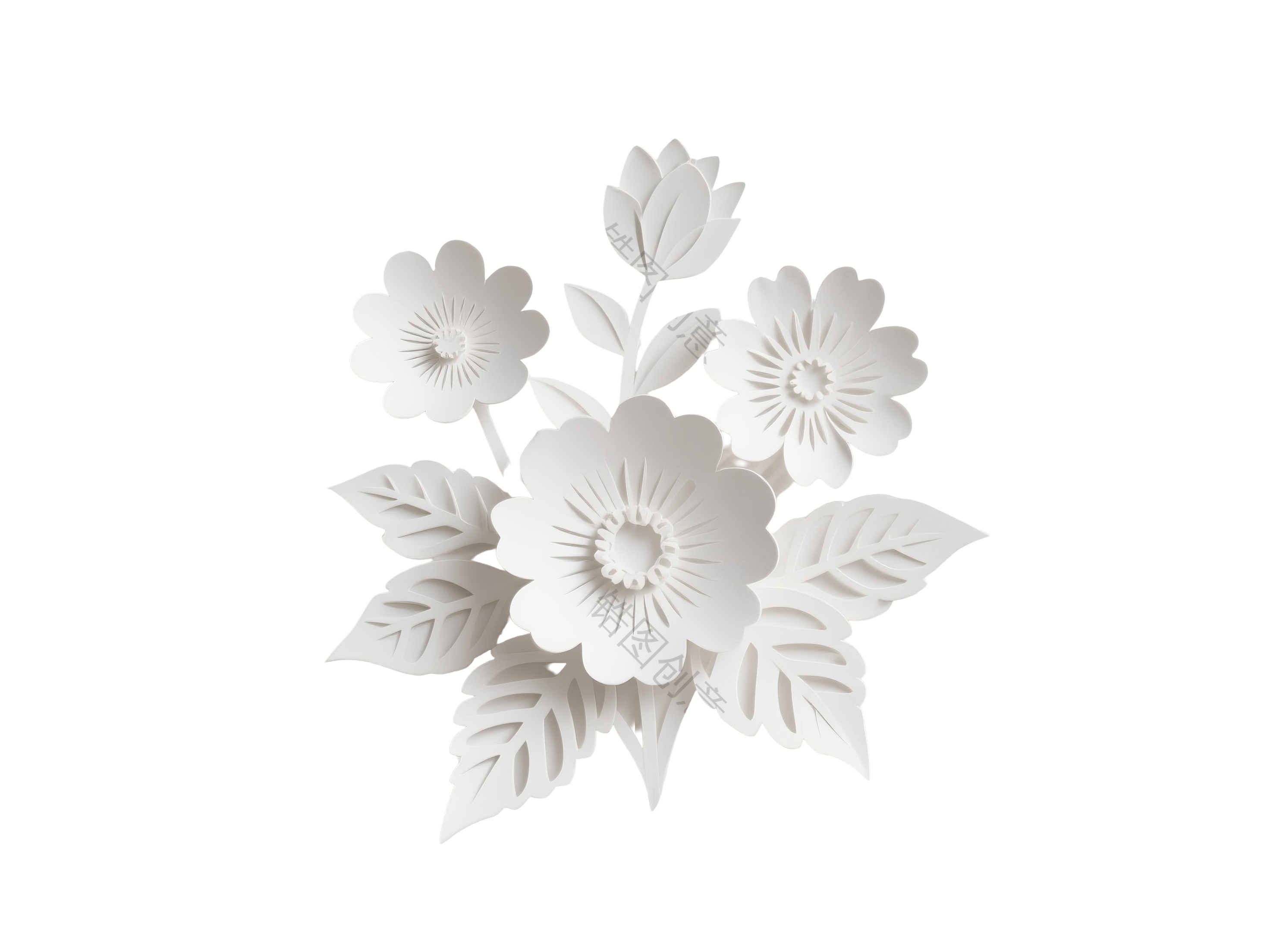 纸雕花组合元素
