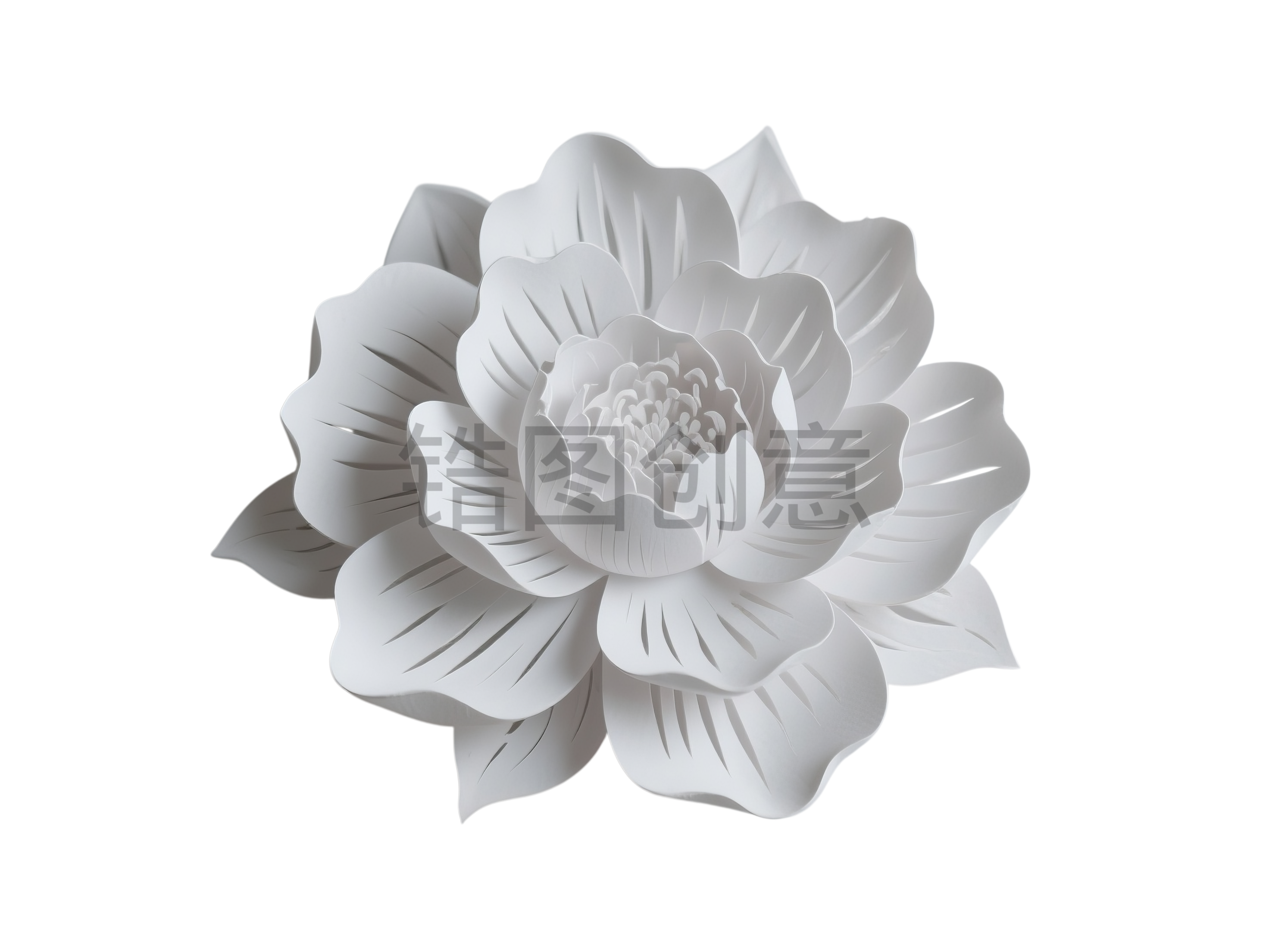 剪纸风花元素