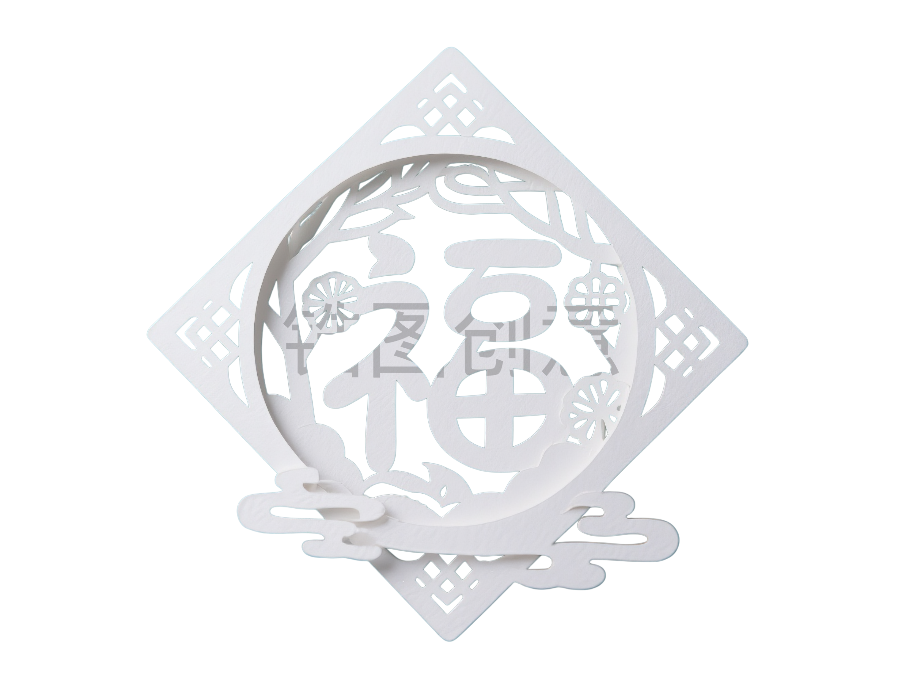 纸雕剪纸福字元素