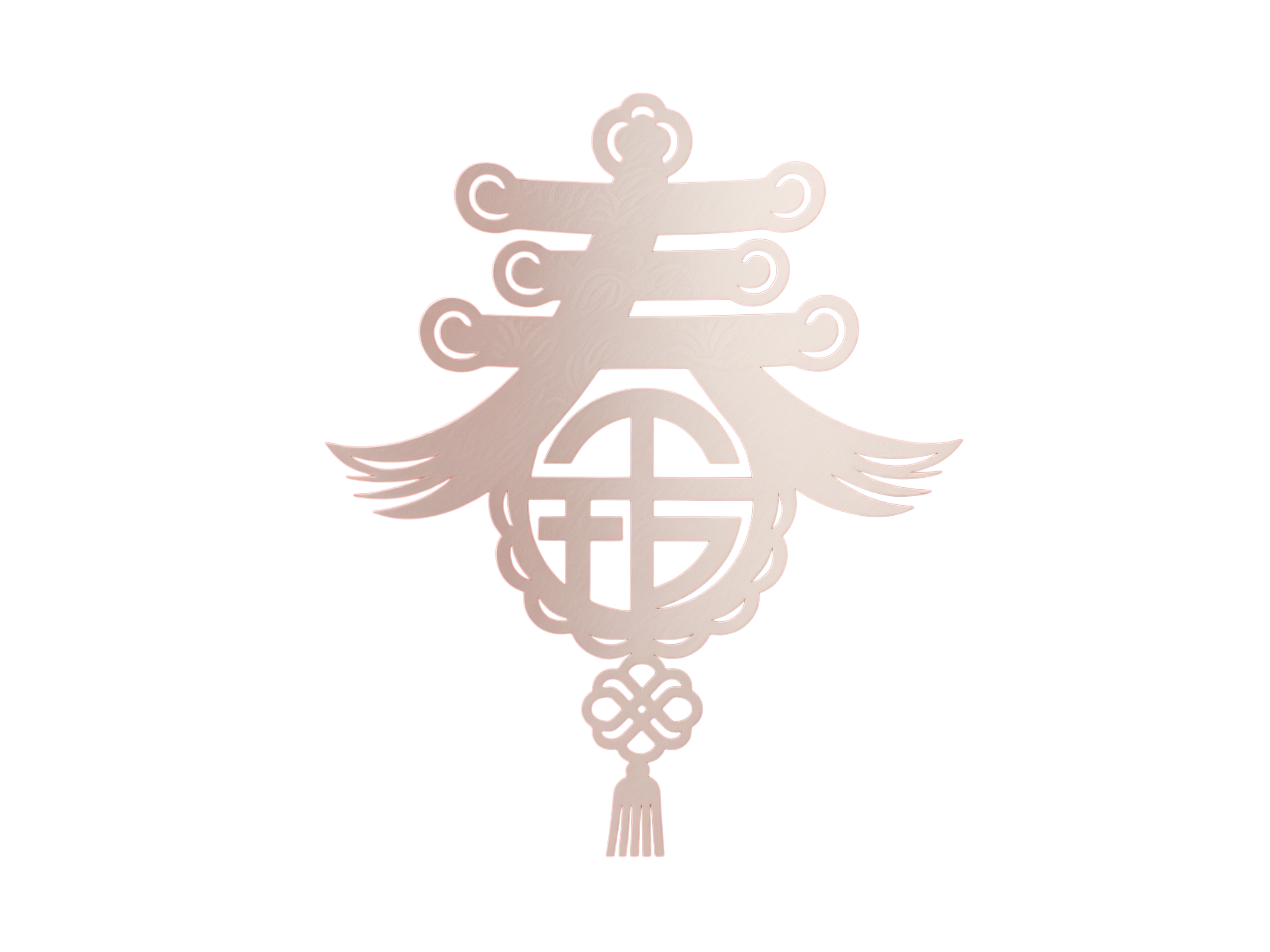 纸雕剪纸春节春字元素