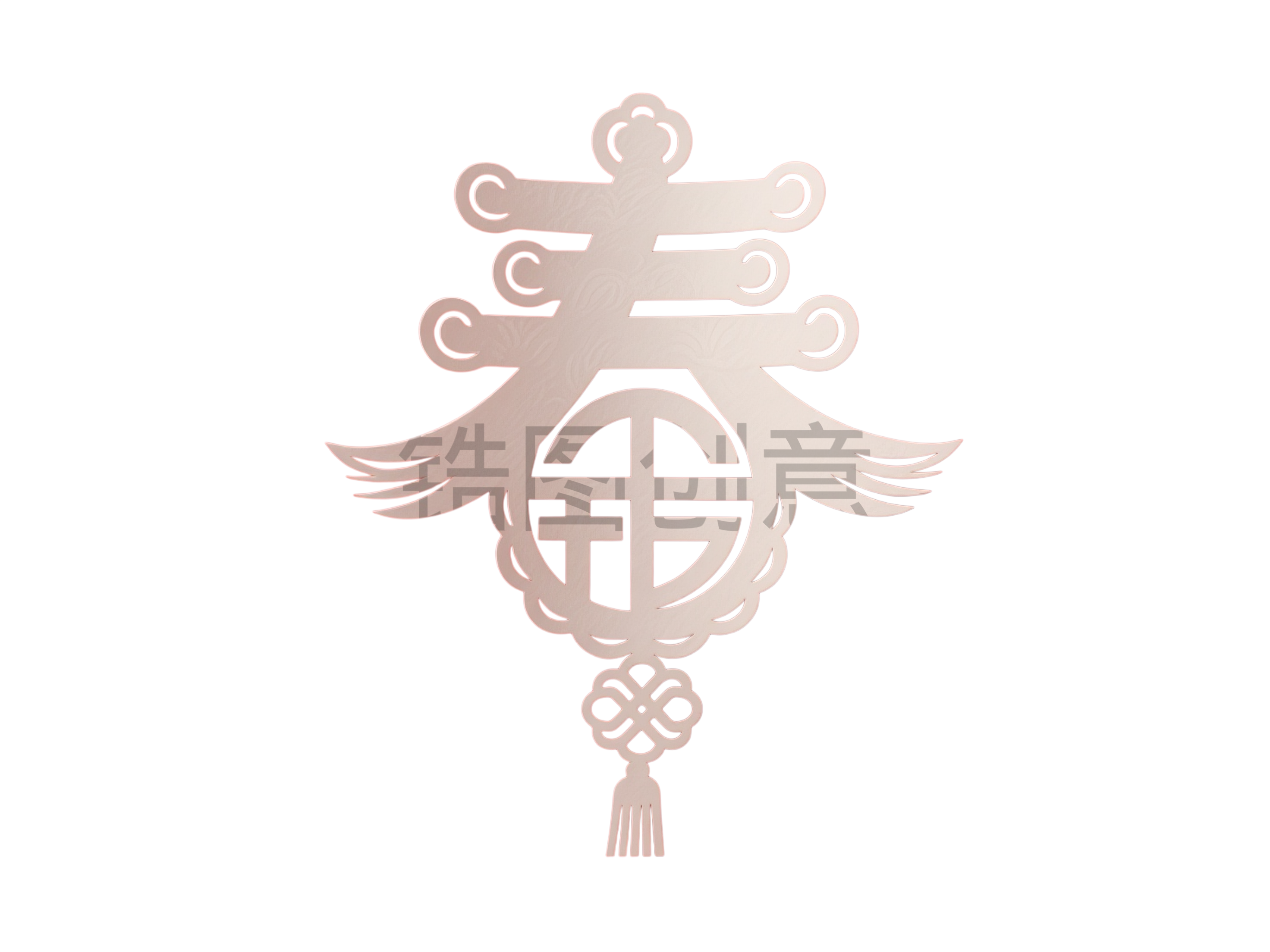 纸雕剪纸春节春字元素